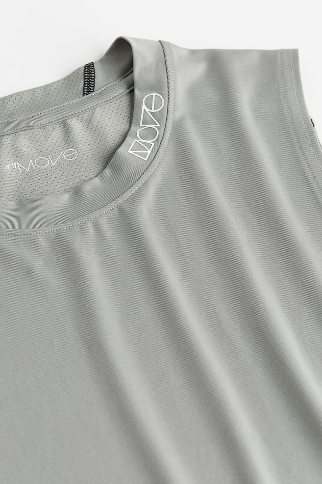 DryMove™ Sports vest top - Grey/Black/White - 7