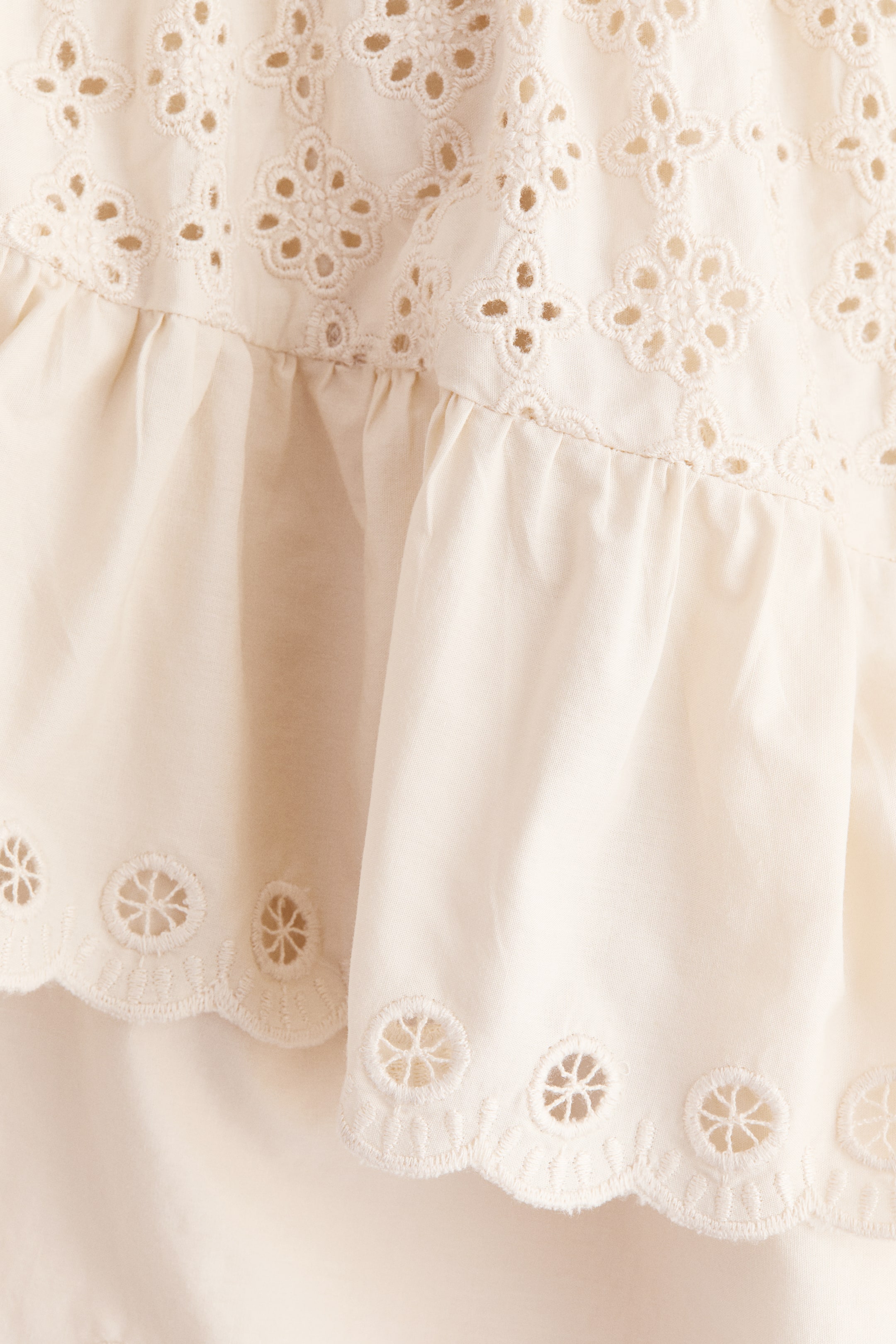 Eyelet-Embroidered Cotton Shorts