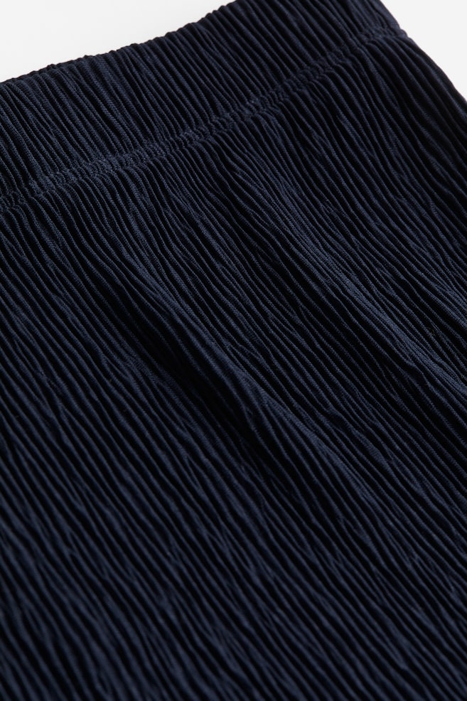Crinkled trousers - Navy blue/Dark grey/White/Black - 5