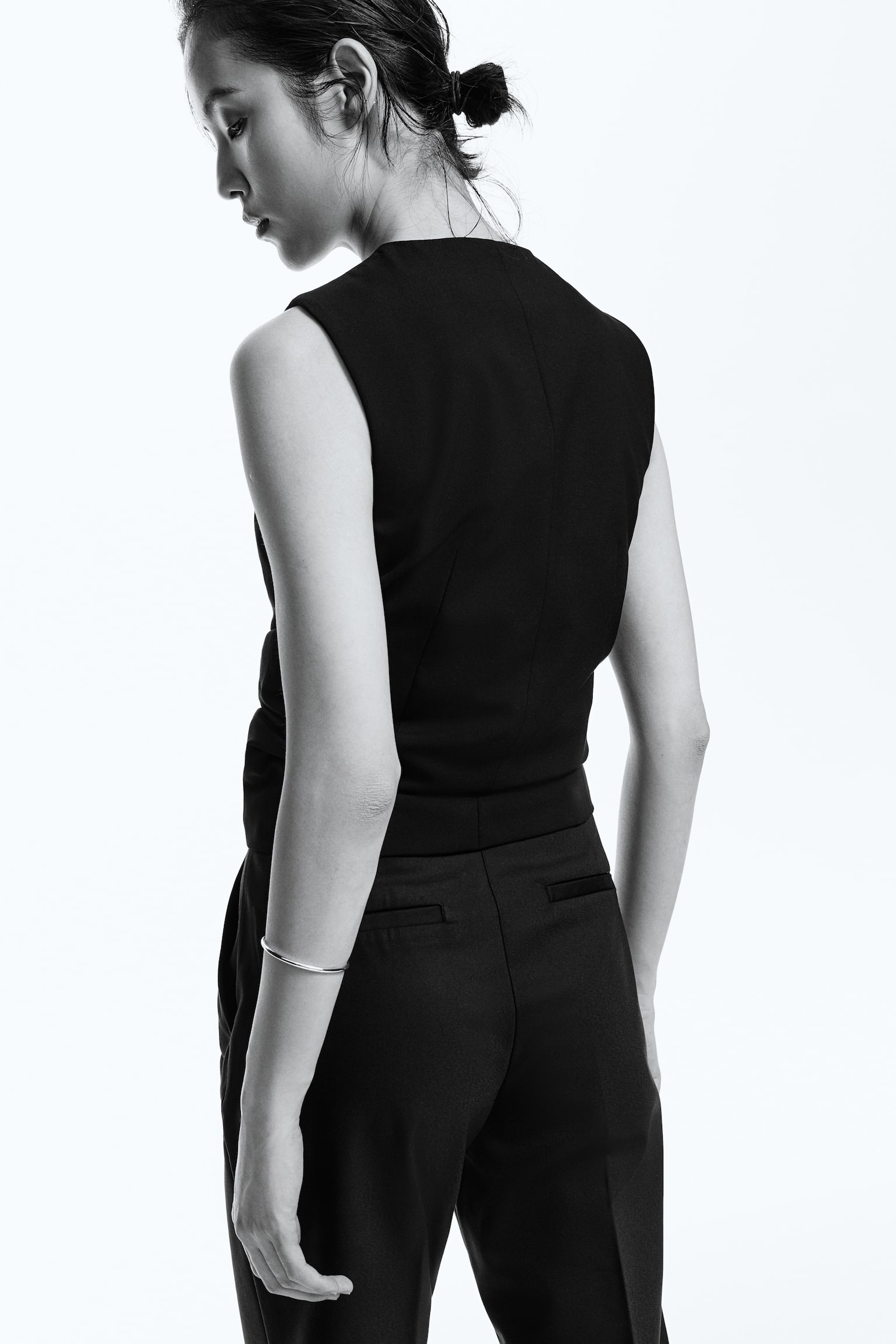 Cigarette trousers - Black/Navy blue/Light beige/Dark brown/Dark grey/Checked - 6