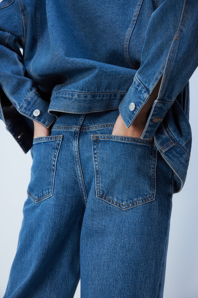 MAMA Wide jeans - Denimblauw/Licht denimblauw - 5