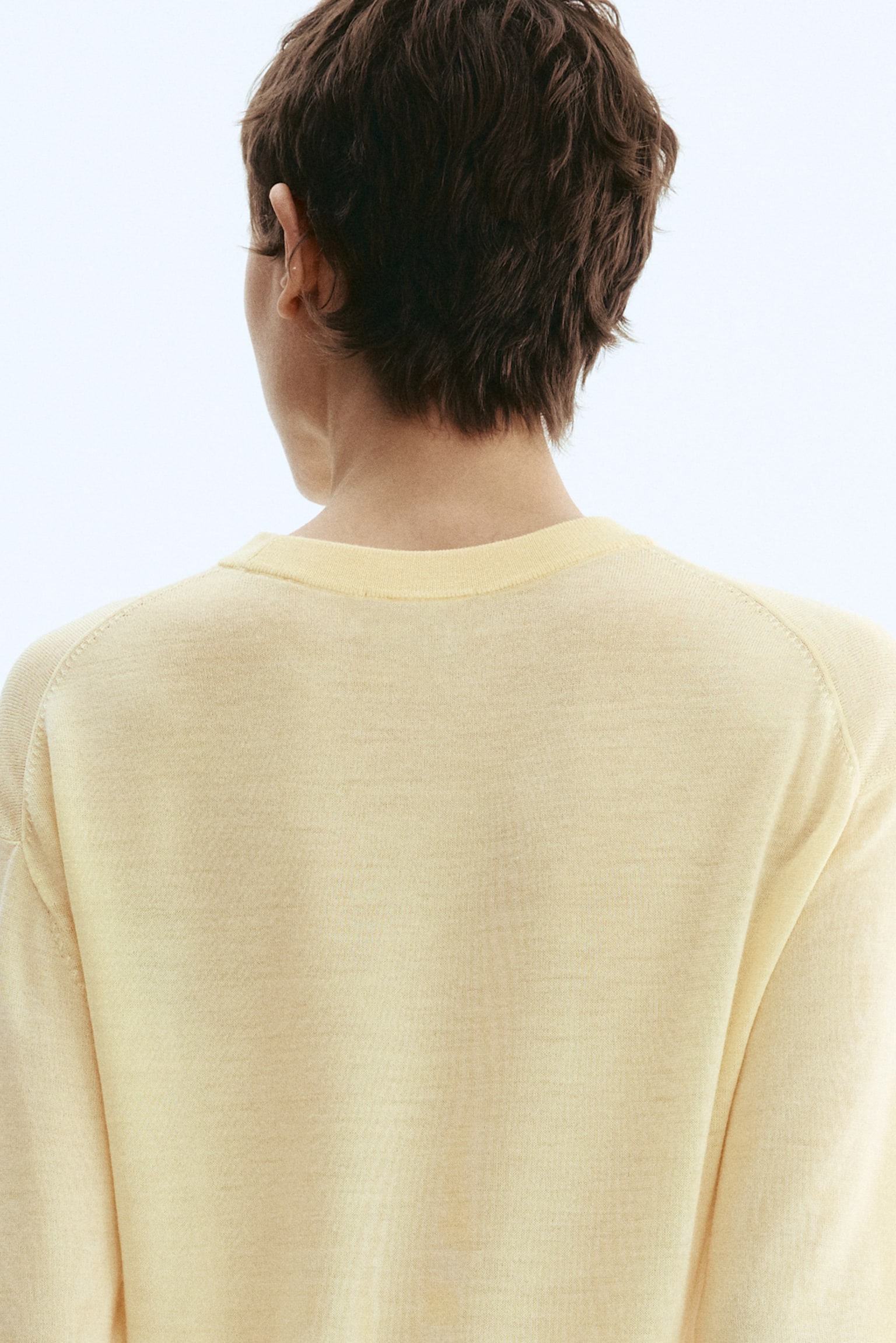 Tricou din lână merinos - Galben-deschis/Maro-închis/Taupe-închis/Negru - 5