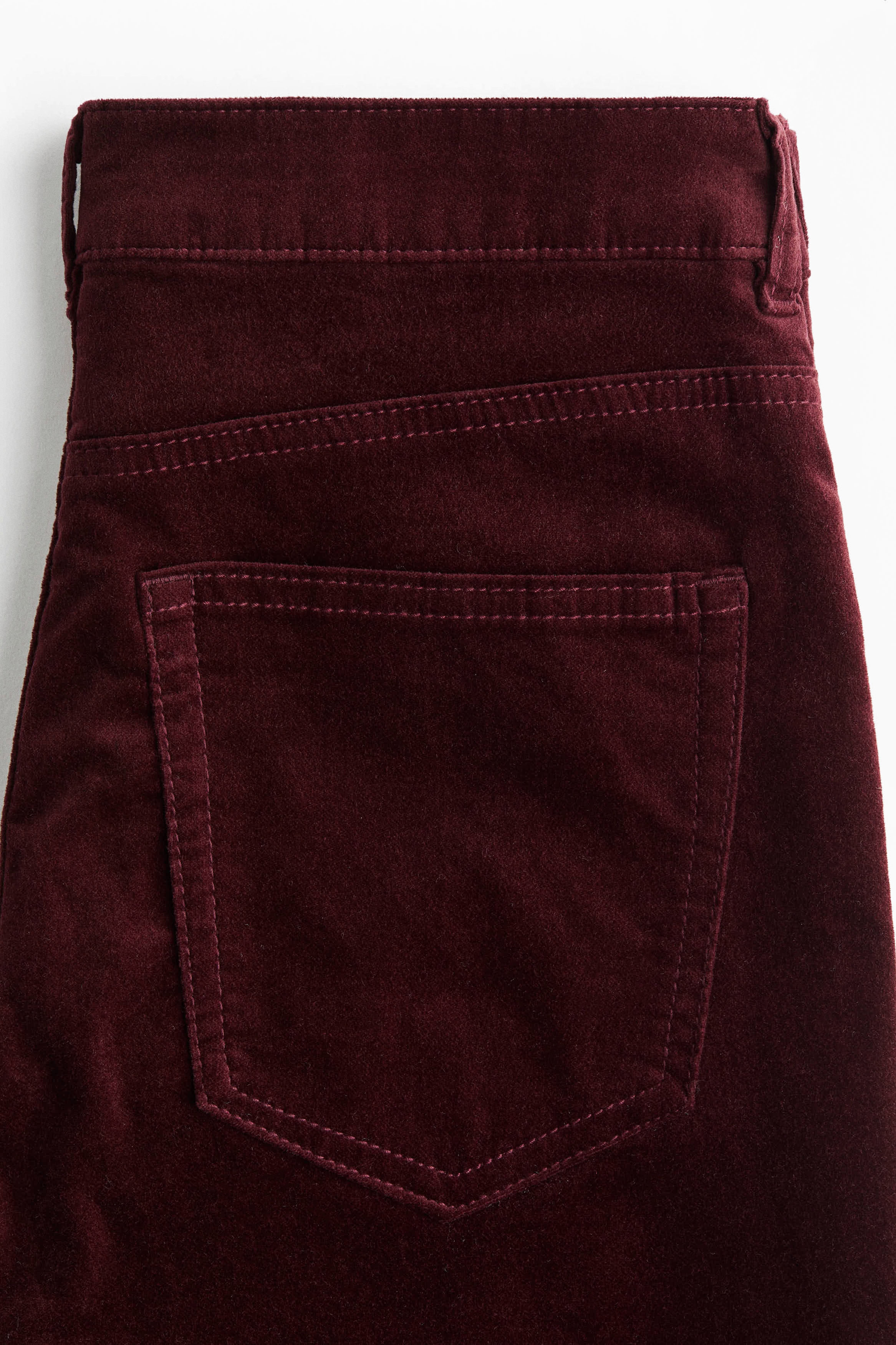 Flared corduroy trousers