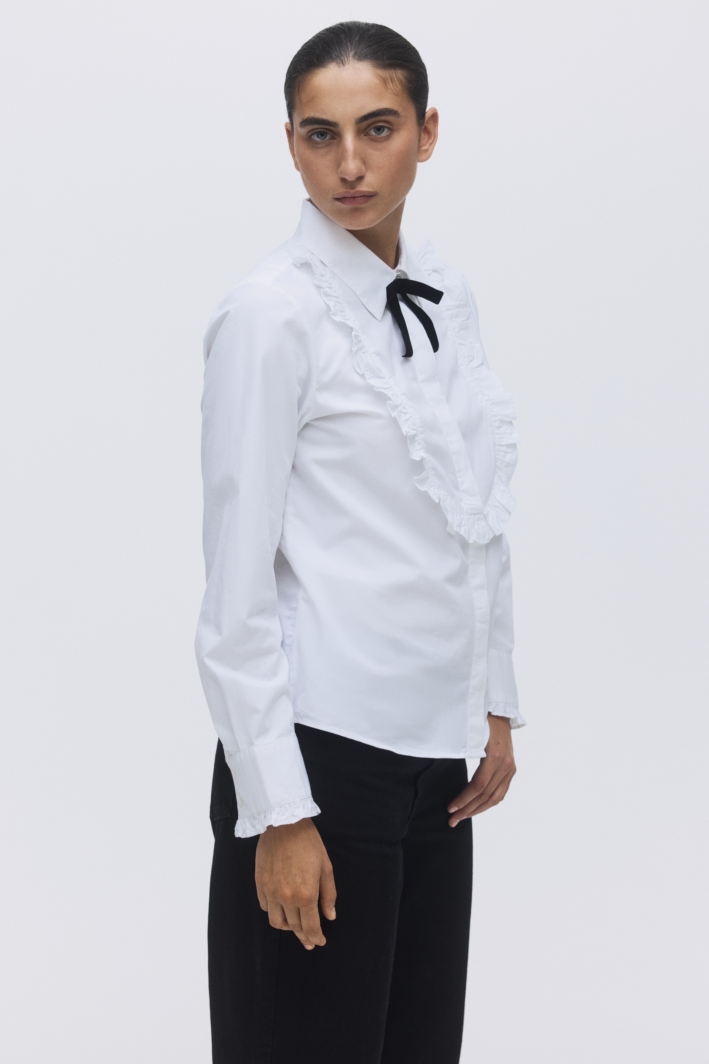 H & M - Tuxedo-style shirt - ホワイト H & M - Tuxedo-style shirt - ホワイト