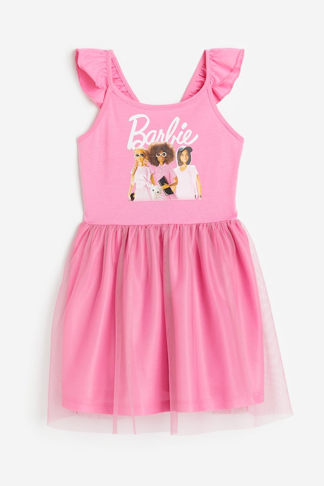 Kleid mit Tüllrock - Rosa/Barbie/White/Disney Princesses/Flieder/Eiskönigin - 1