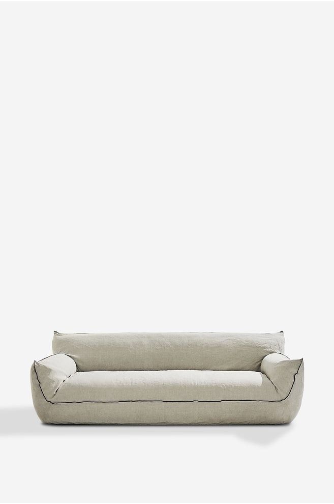 Gia Sofa Aus Leinen - Leinenbeige - 1