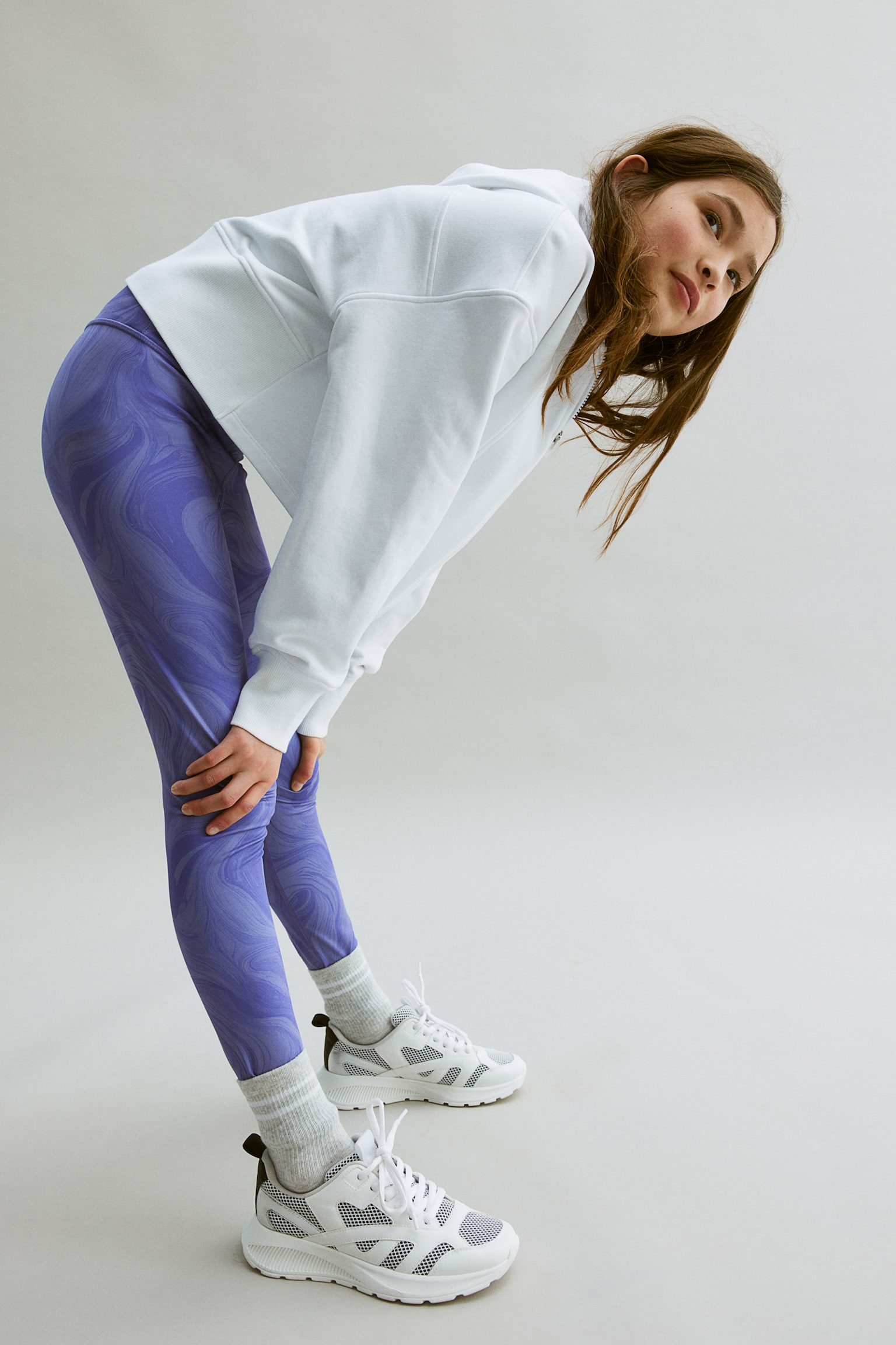 Sports leggings in DryMove™ - Purple/Patterned/Black/Black/Patterned/Black/Blue/Black/Speed Lane/Purple/Patterned/White/Pink patterned/Purple/Ombre - 4