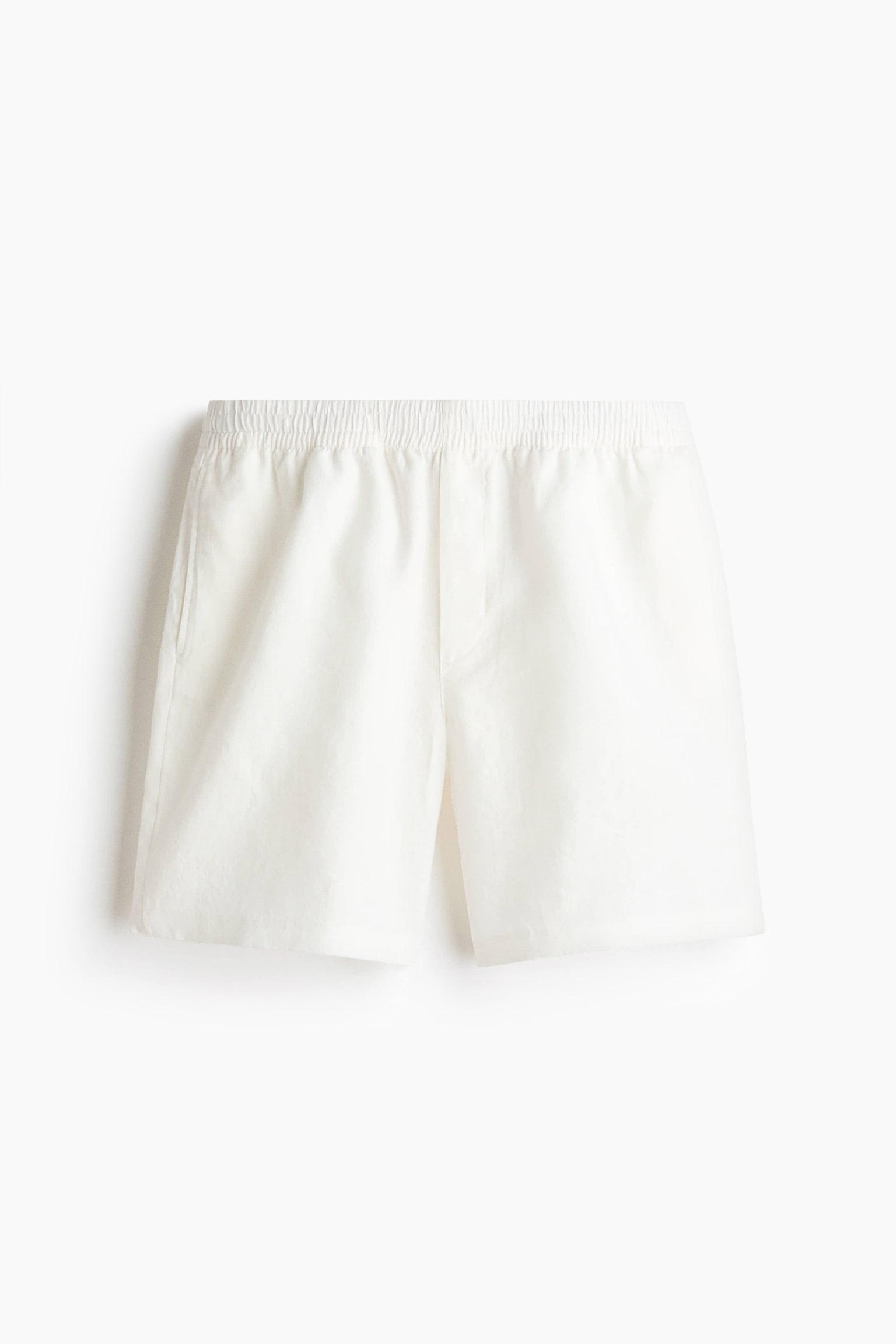 מכנסי פשתן קצרים Relaxed Fit - 2
