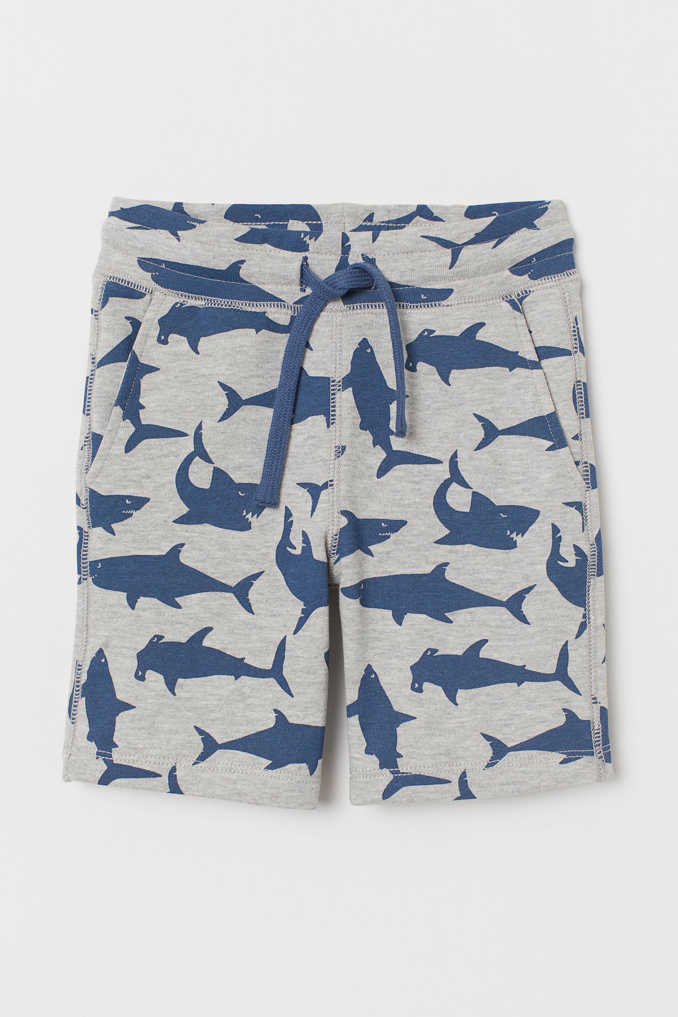 Größeres Bild ansehen: Sweatshorts - Graumeliert/Haie - Kids | H&M DE 1