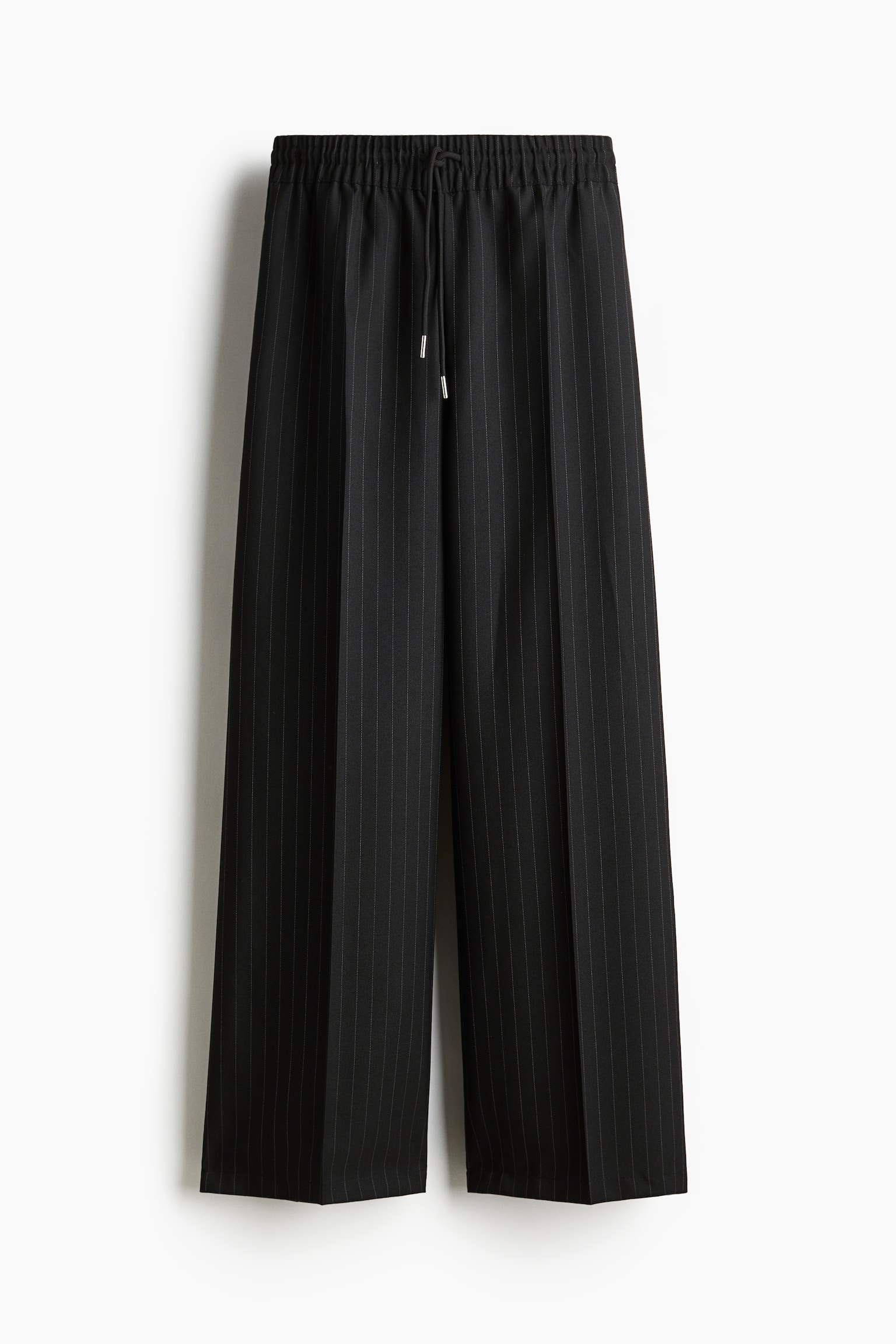 Wide pull-on trousers - Black/Pinstriped/Beige/Black/Grey marl - 2