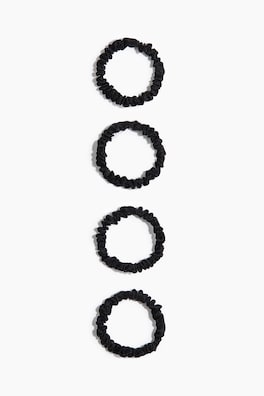 4-pack scrunchie i siden
