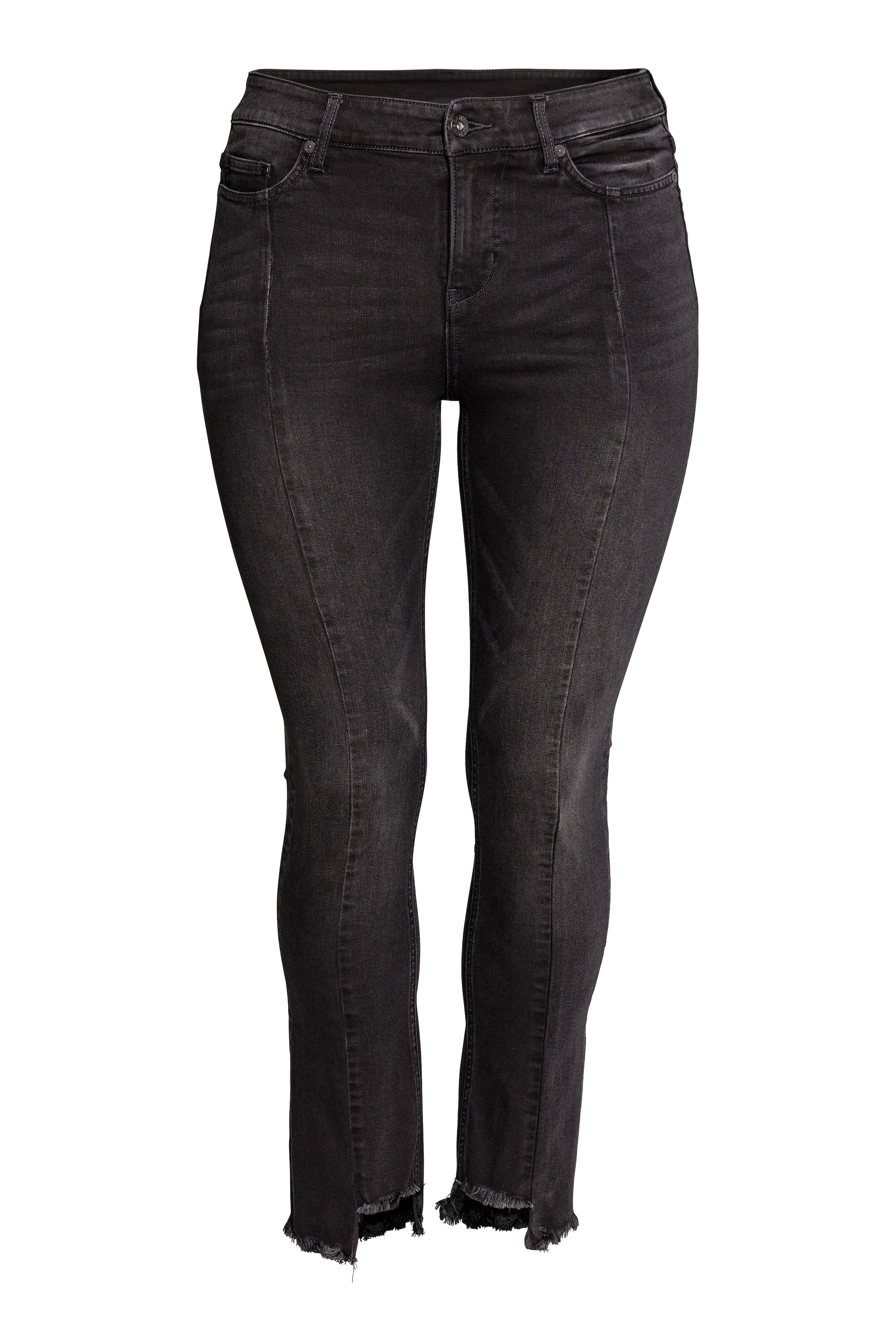 Agrandir l'image: H&M+ Straight Regular Jeans - Denim noir - FEMME | H&M FR 1
