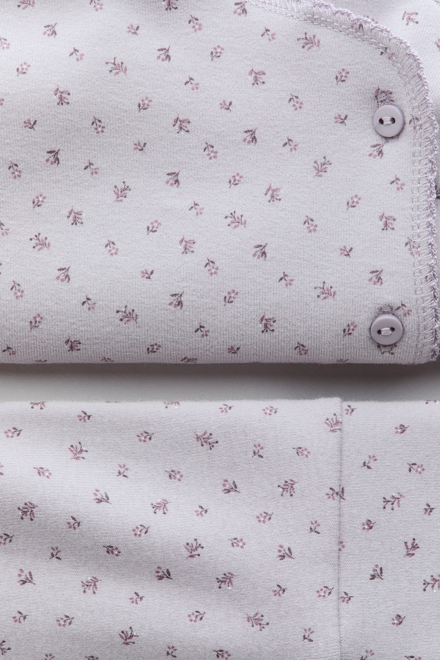 Детские комплекты H&M 3-Piece Cotton Set, цвет: Фиолетовый / С принтом — фото 2