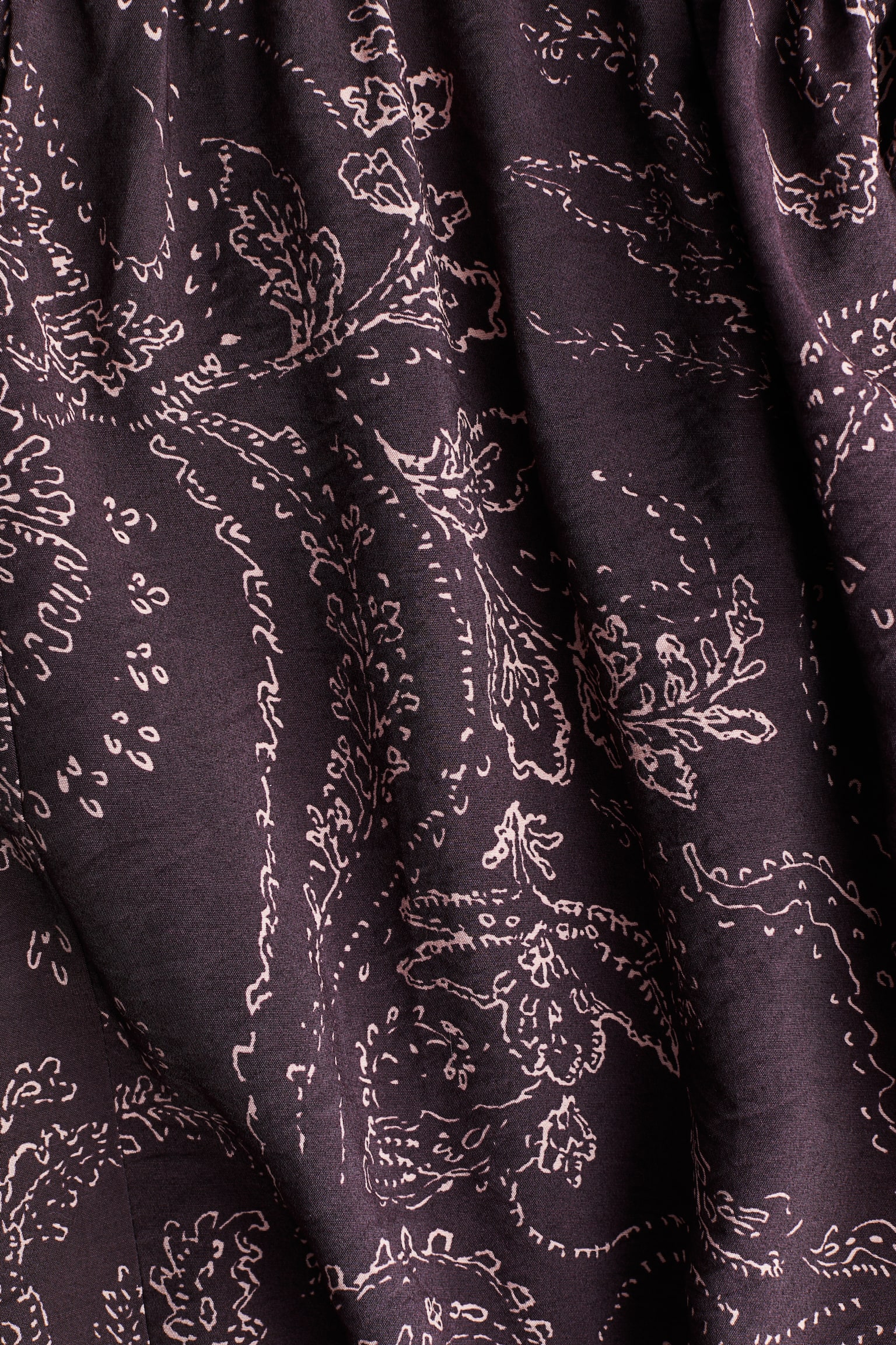 Balon Paçalı ve Desenli Pantolon - Mürdüm/Şal desenli/Mavi/Şal desenli - 3