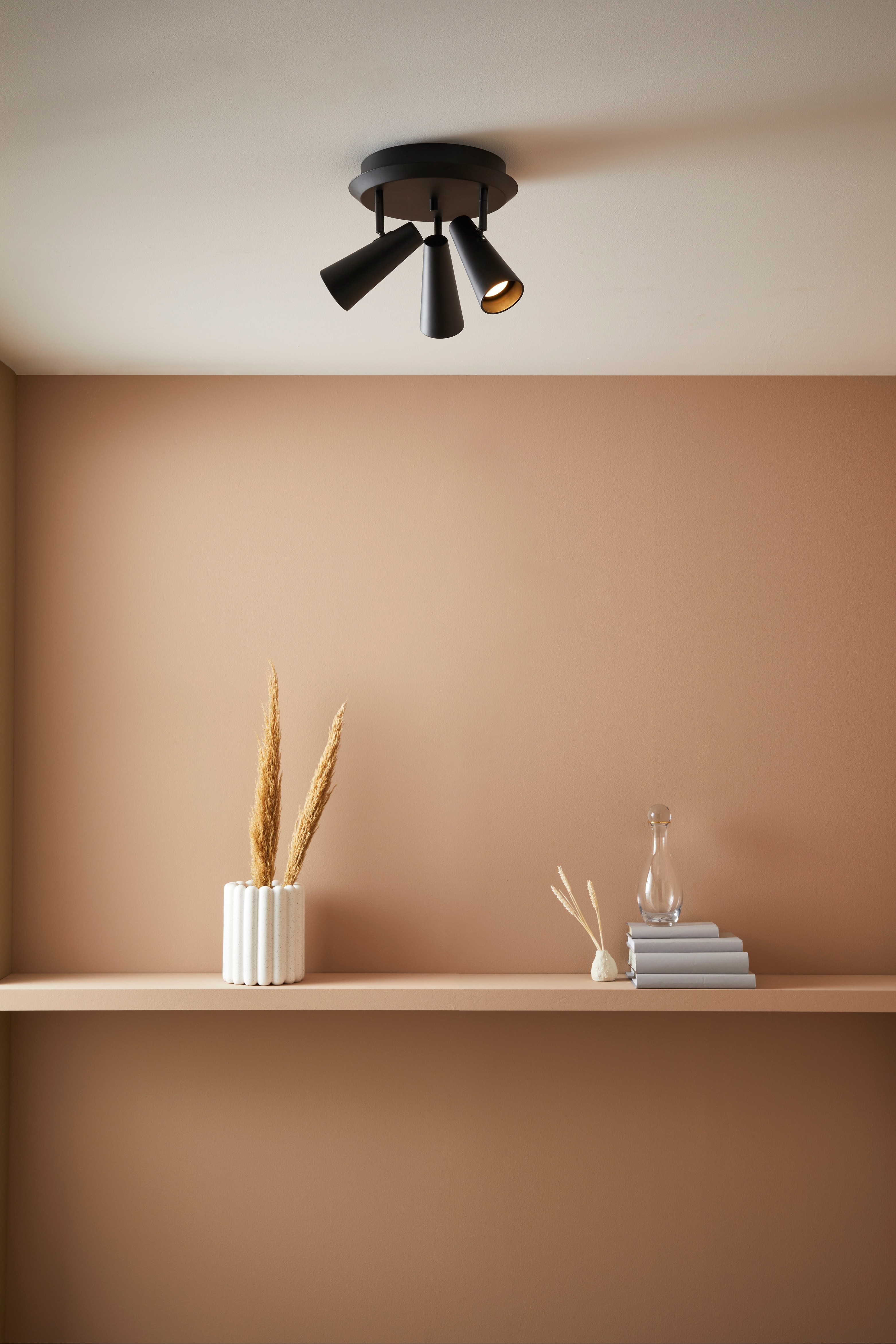 Crest Loftslampe - Black/White