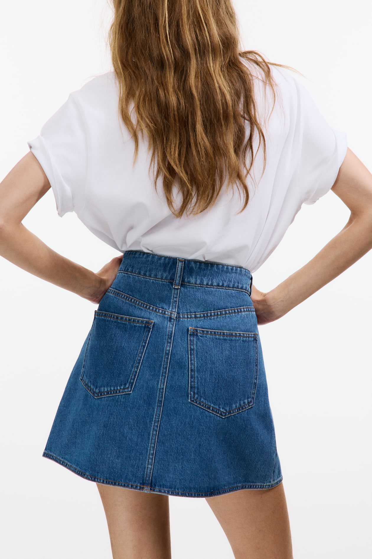 A-Line Denim Skirt - image 4