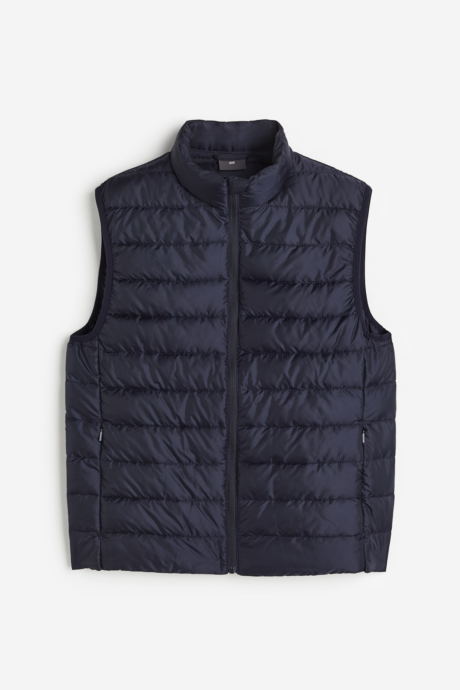 Slim Fit Lightweight puffer gilet - Dark blue/Black/Beige - 1