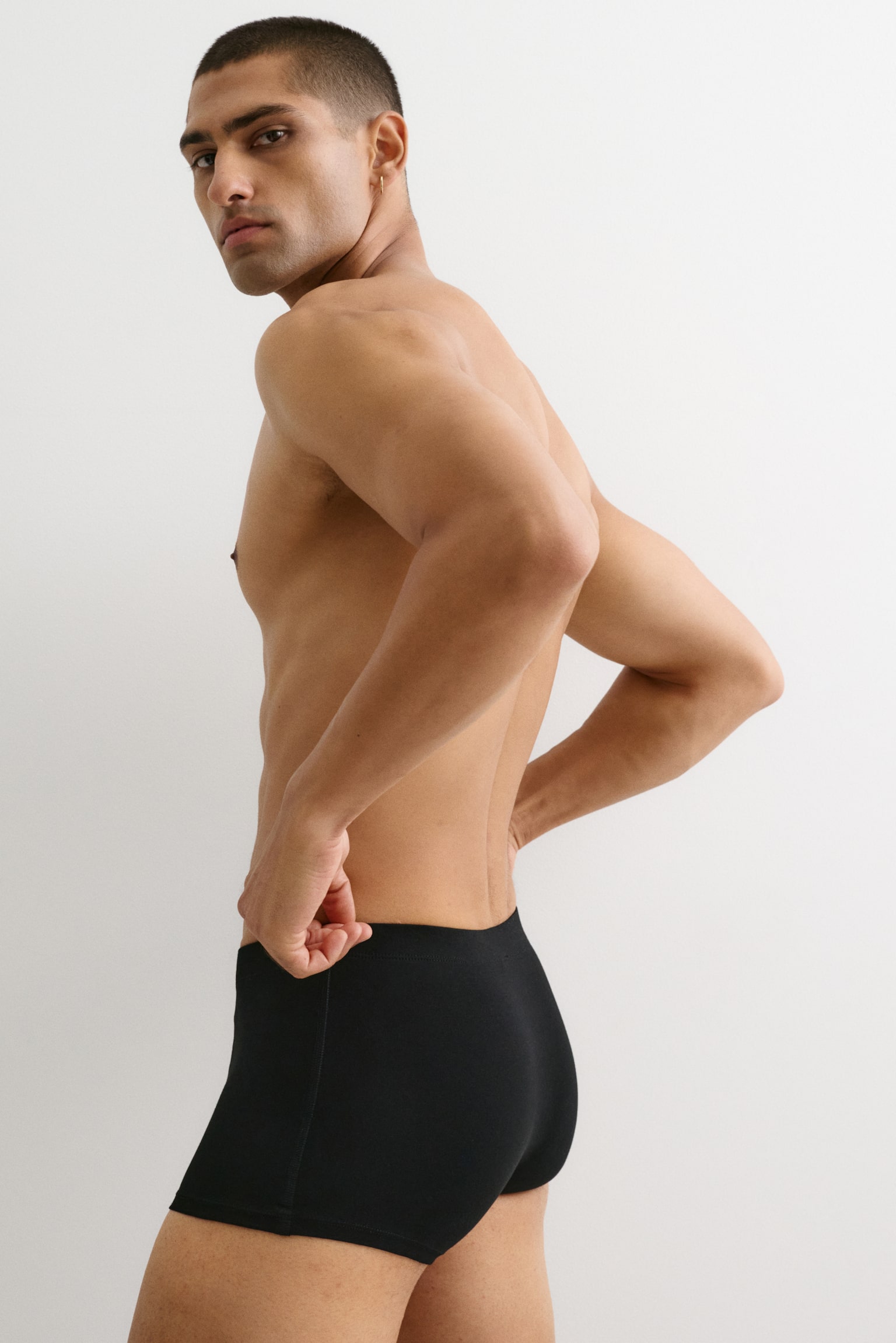 5'li Pamuklu Kısa Boxer Şort - Siyah/Bordo/Gri/Siyah/Gri kırçıllı/Lacivert/Mavi/Bej/Gri/Siyah - 6