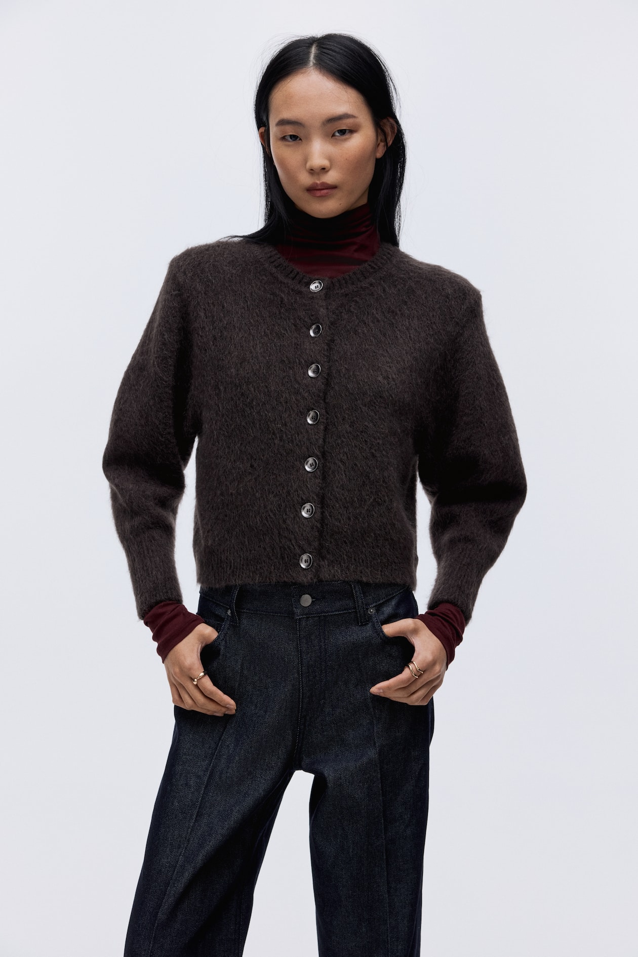 Mohair-Blend Cardigan - image 3