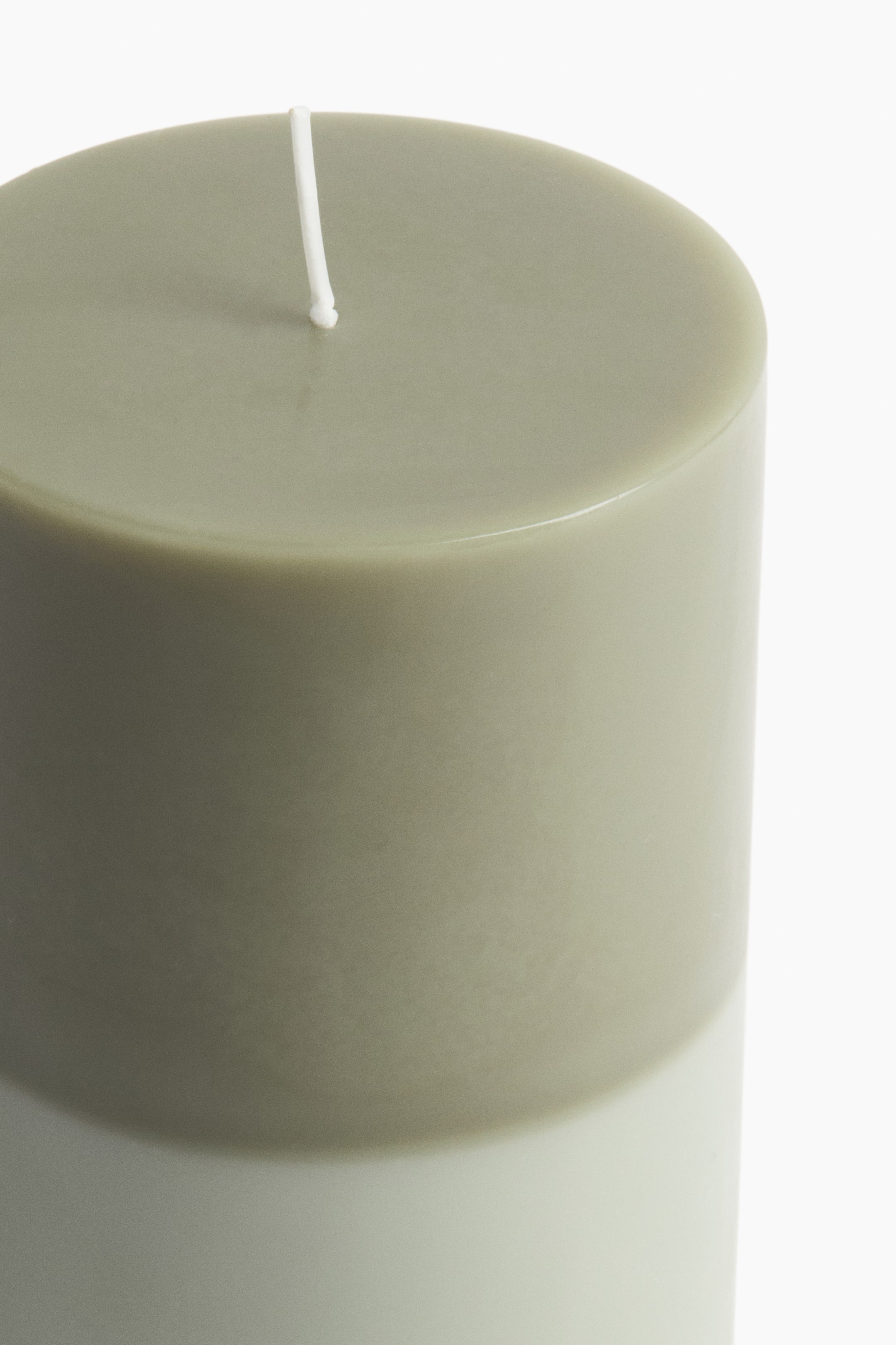 View larger image: Large Pillar Candle - Green/color-block - Home All | H&M CA 2