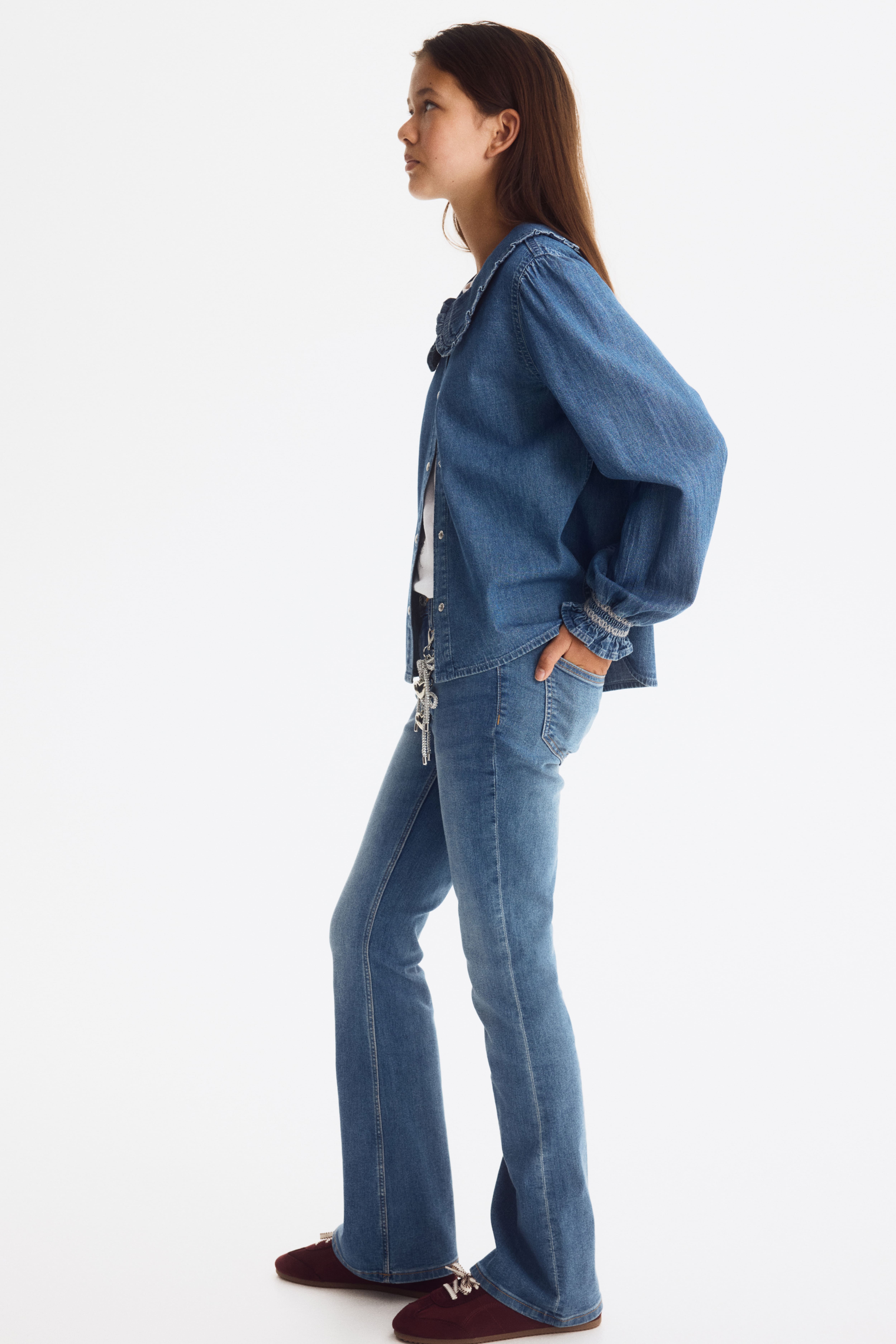 Jean Taille Basse Jambes Évasées