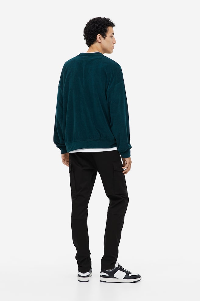 Skinny Fit Cargo trousers - Black/Dark khaki green/Dark grey - 4