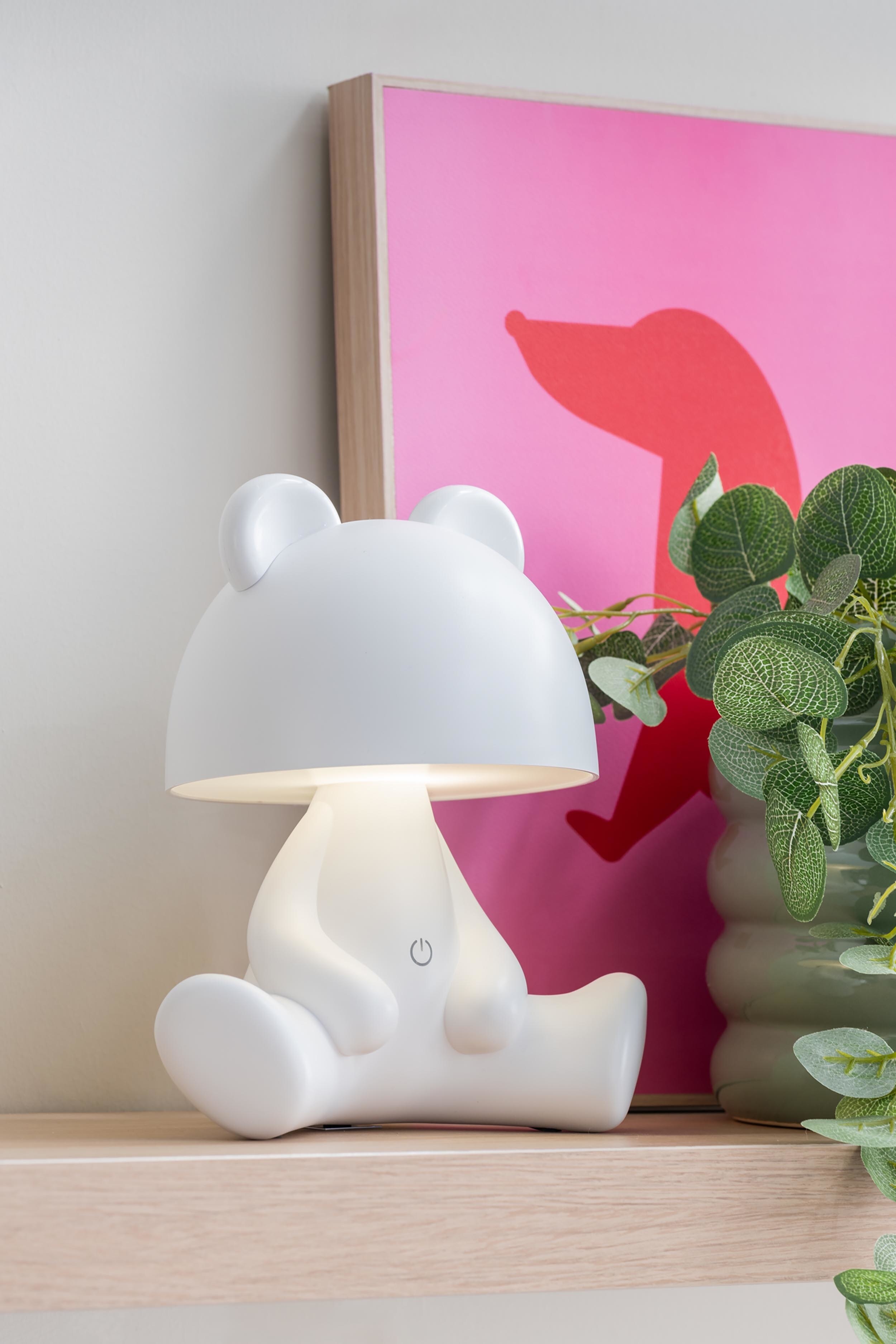 Bear Lampe À Poser - Blanc/Bleu Clair