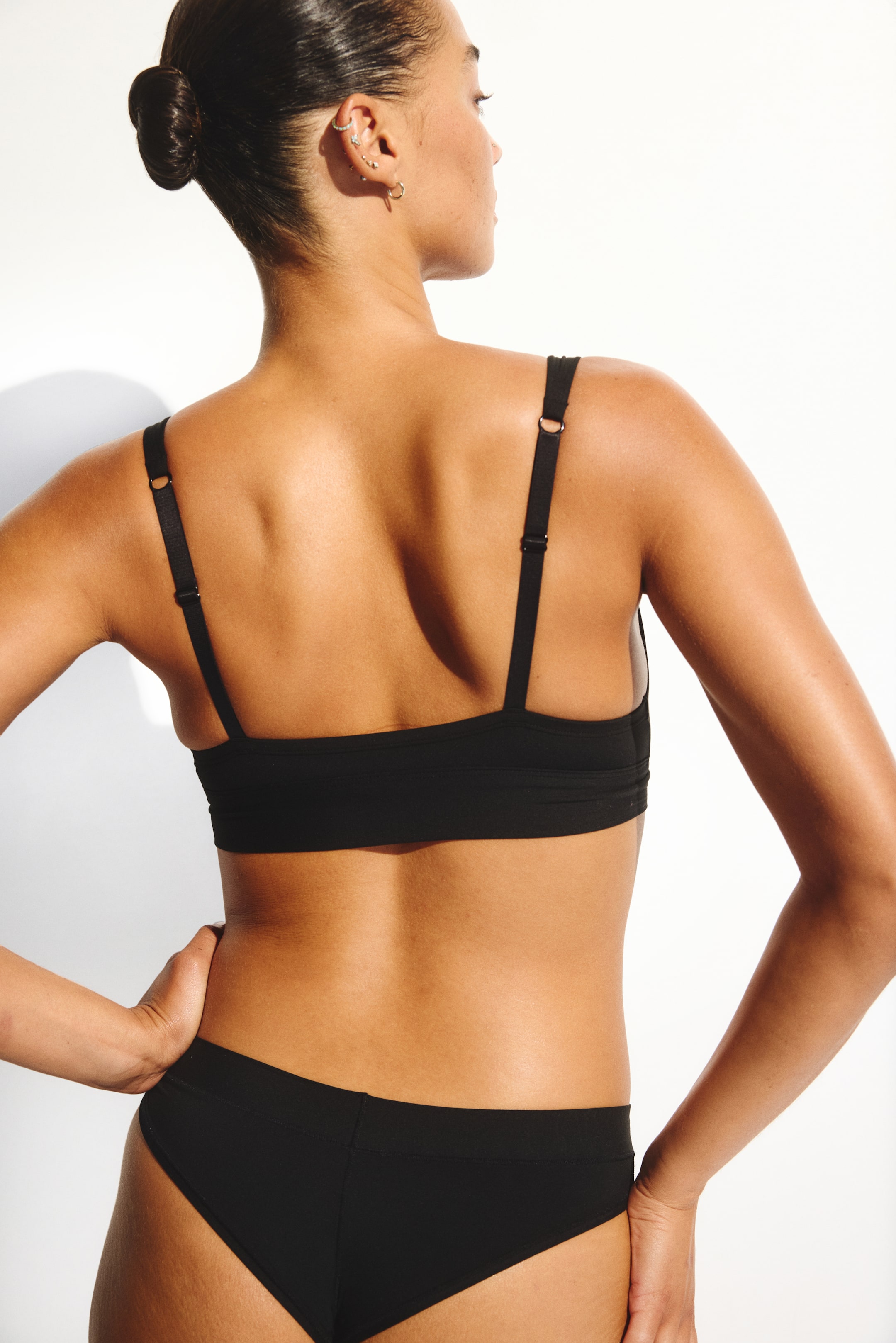 View larger image: 2-Pack Microfiber Brazilian Briefs - Black - Ladies | H&M US 3