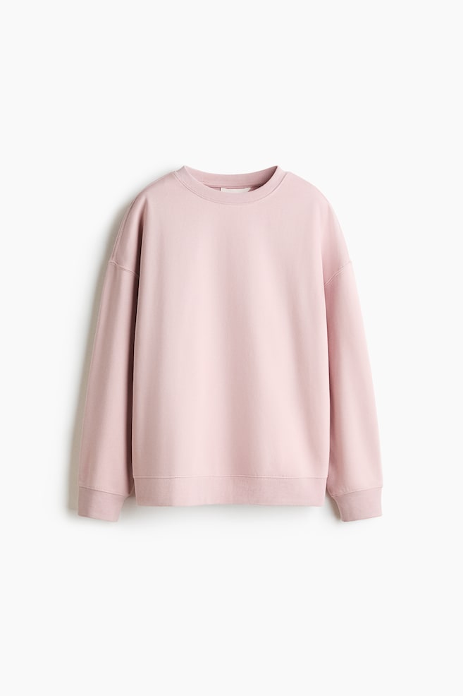 Oversized sweatshirt - Light dusty pink/Mole/Teal/Burgundy/Black/Dark greige/Light grey marl/Navy blue/Light turquoise - 1