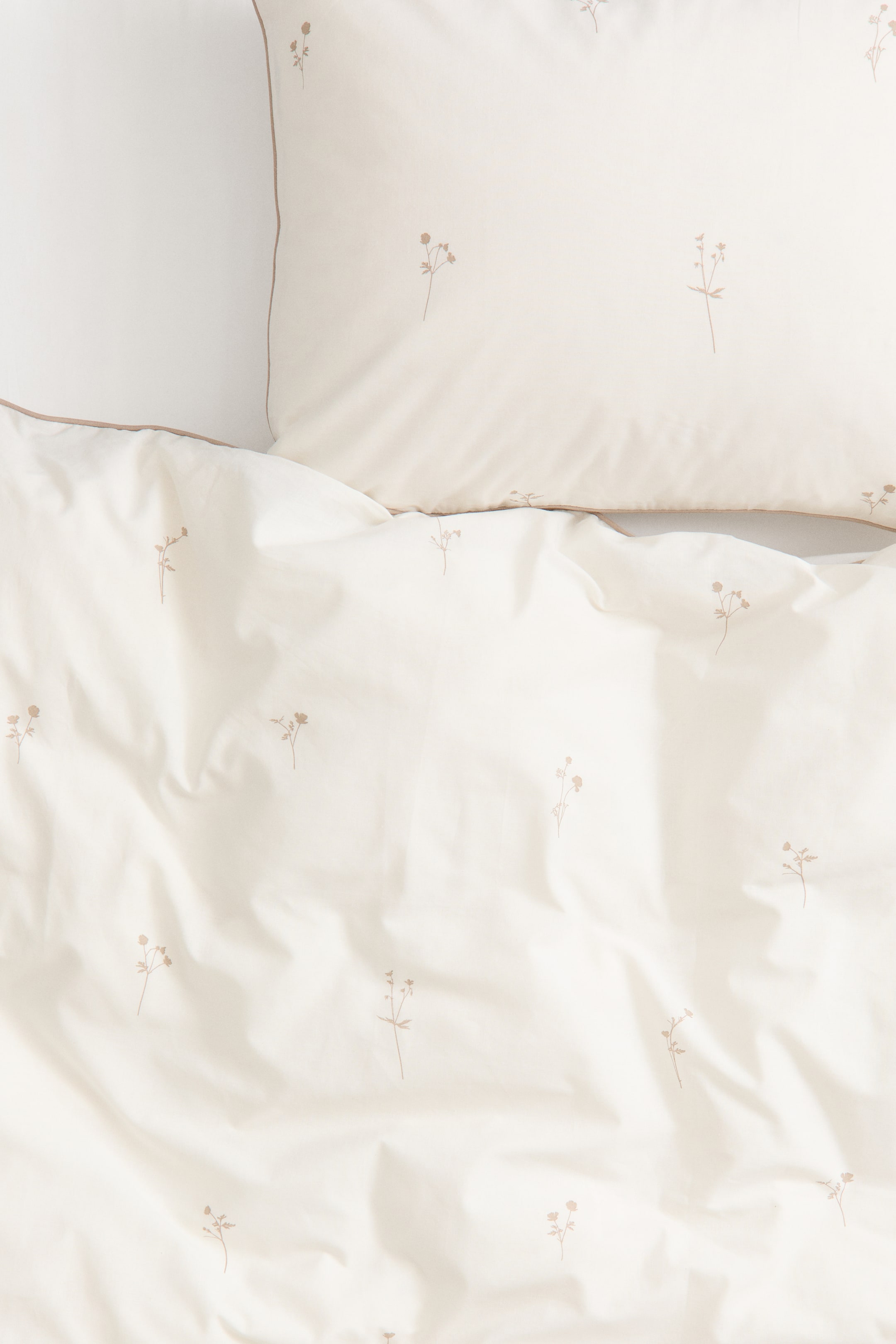 Patterned Cotton Twin Duvet Cover Set