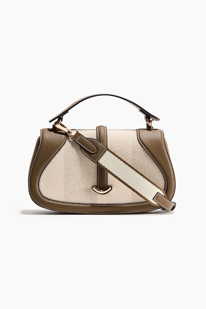Crossbody bag - Khaki green/Light beige/Cream/Beige - 1