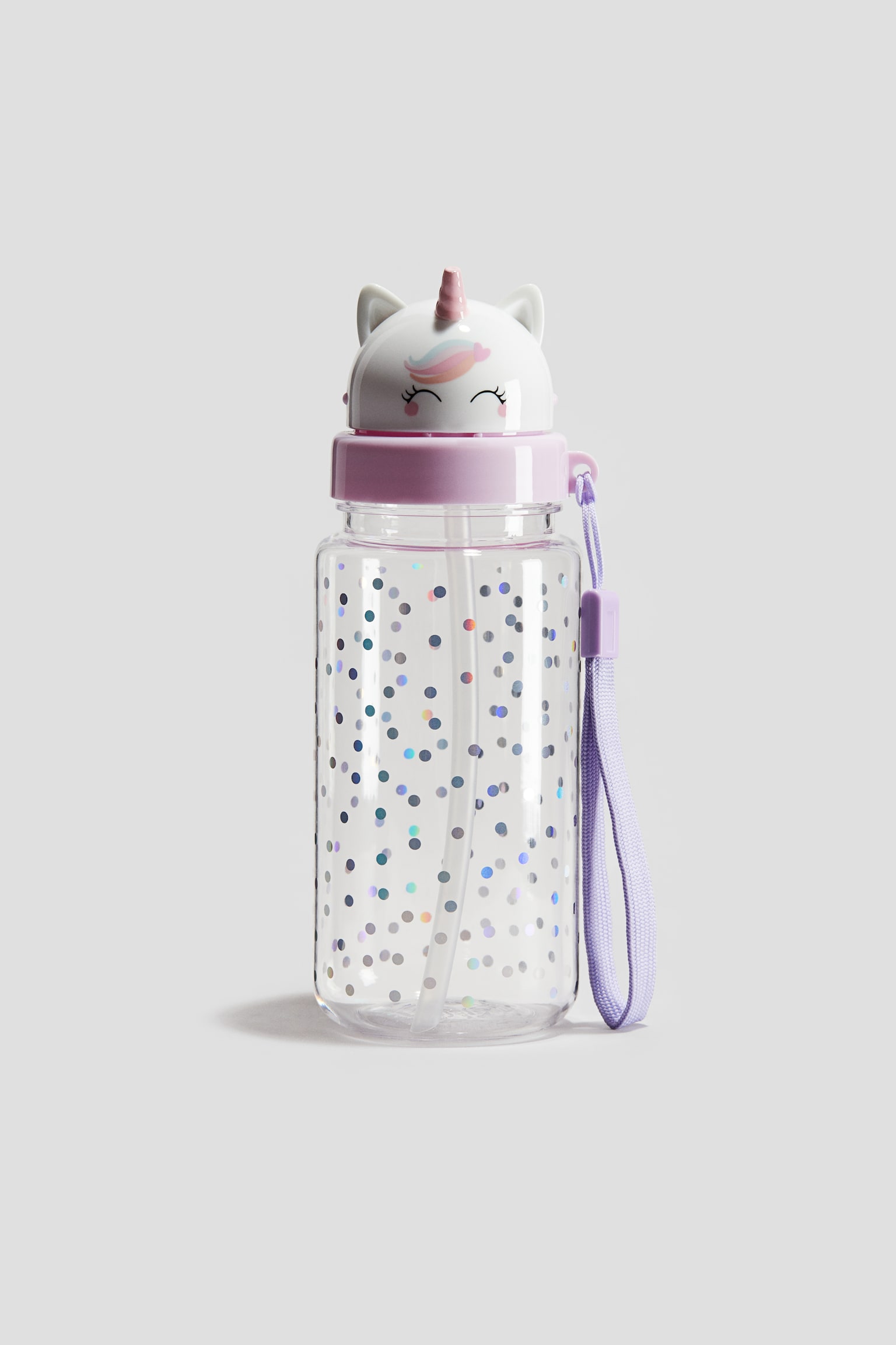 Water bottle - Light pink/Unicorn/Mauve/Floral/Light purple/Unicorn - 1