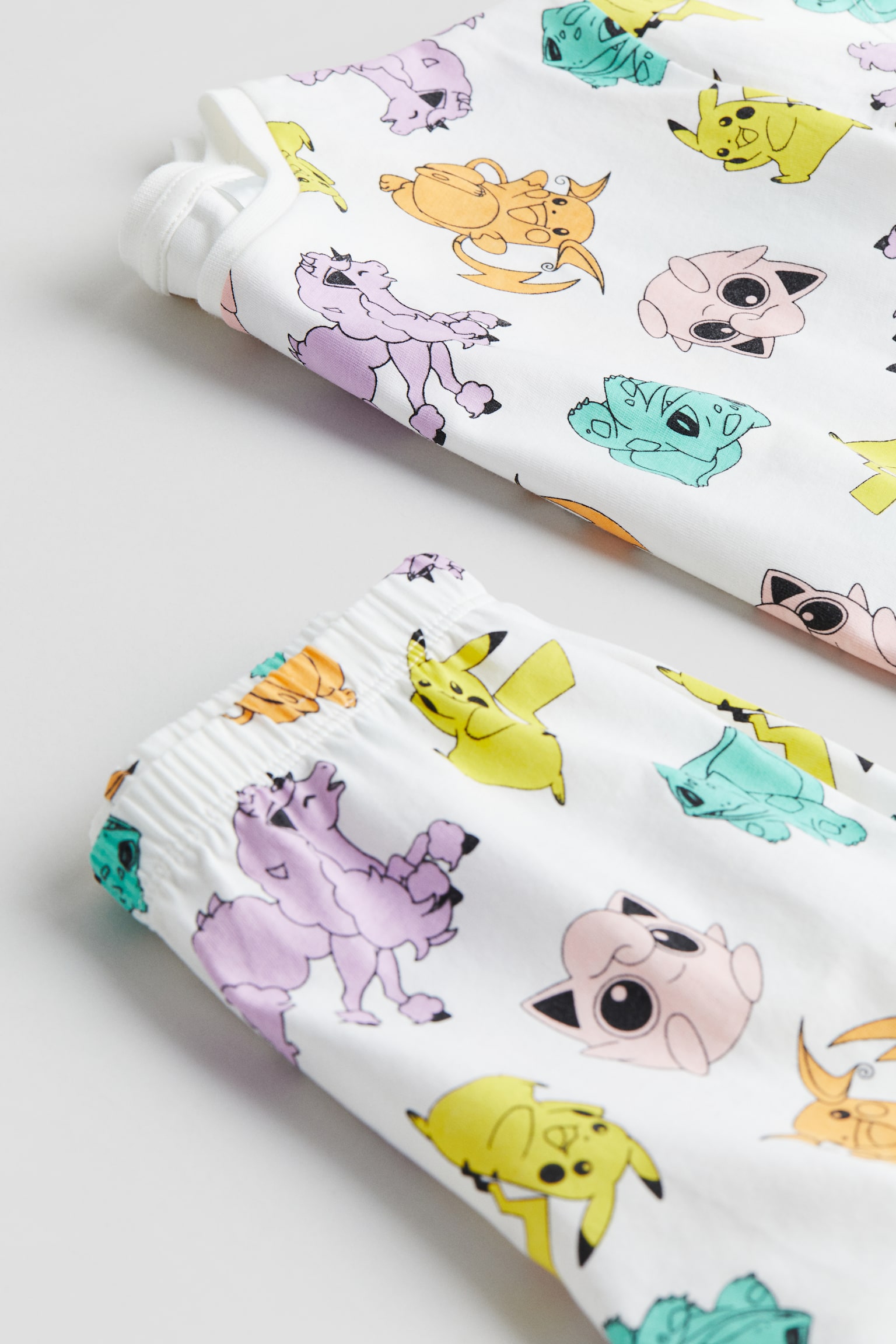 Printed jersey pyjamas - White/Pokémon/Light purple/PAW Patrol/Light blue/Lilo & Stitch/Light turquoise/Frozen/Light purple/Hello Kitty - 2