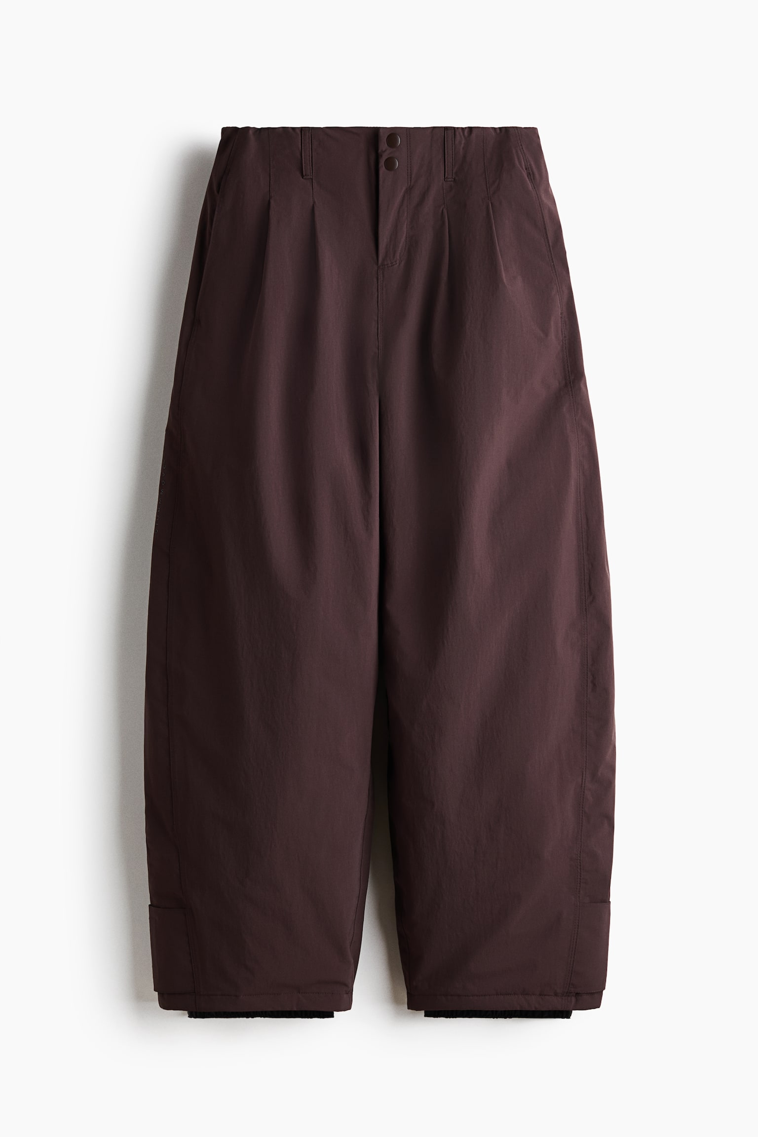 Женские брюки H&M Move Barrel-Leg Ski with StormMove™, цвет: Тёмно-коричневый — фото 1