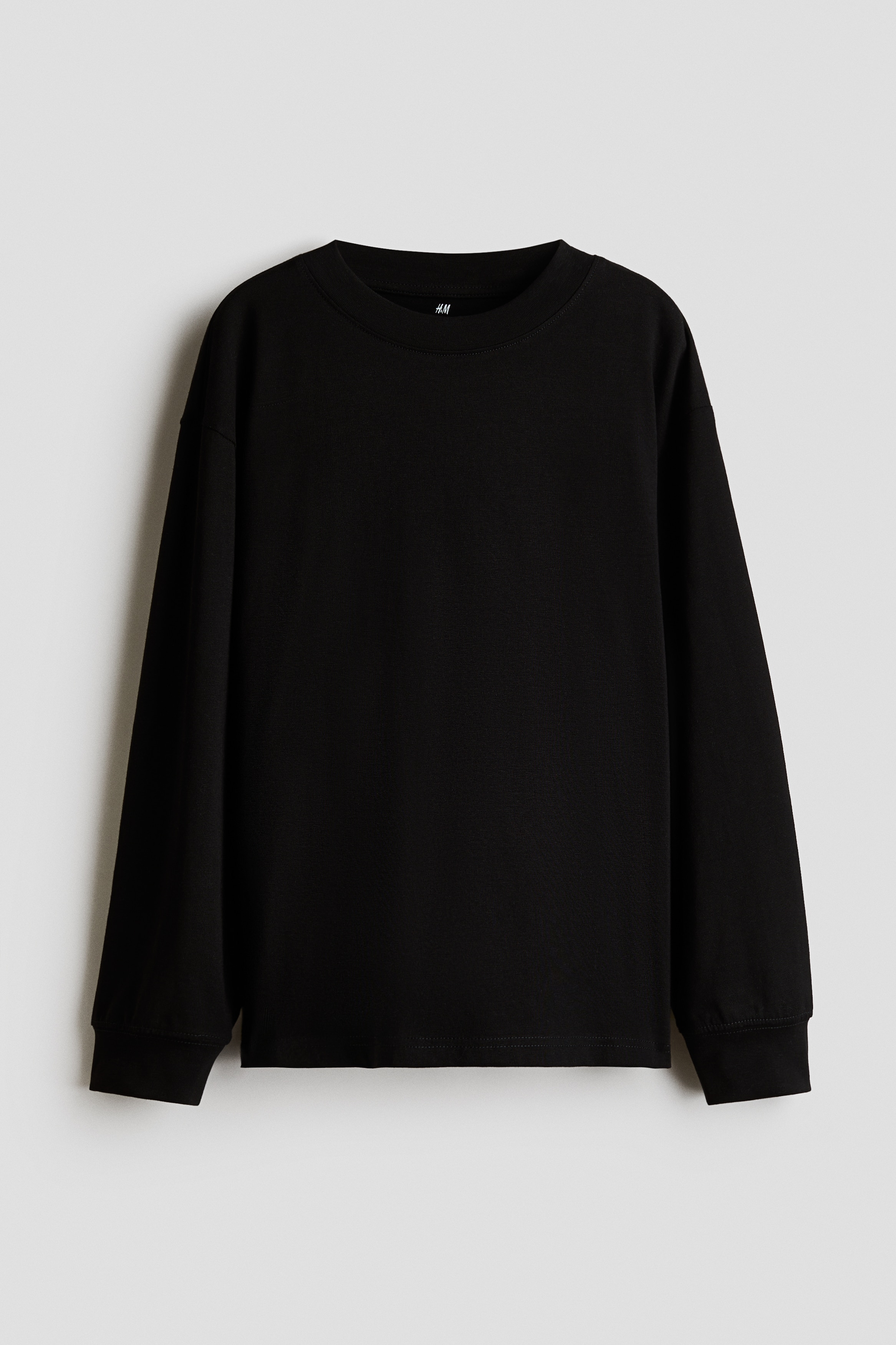 Bawełniany T-shirt z długim rękawemModel