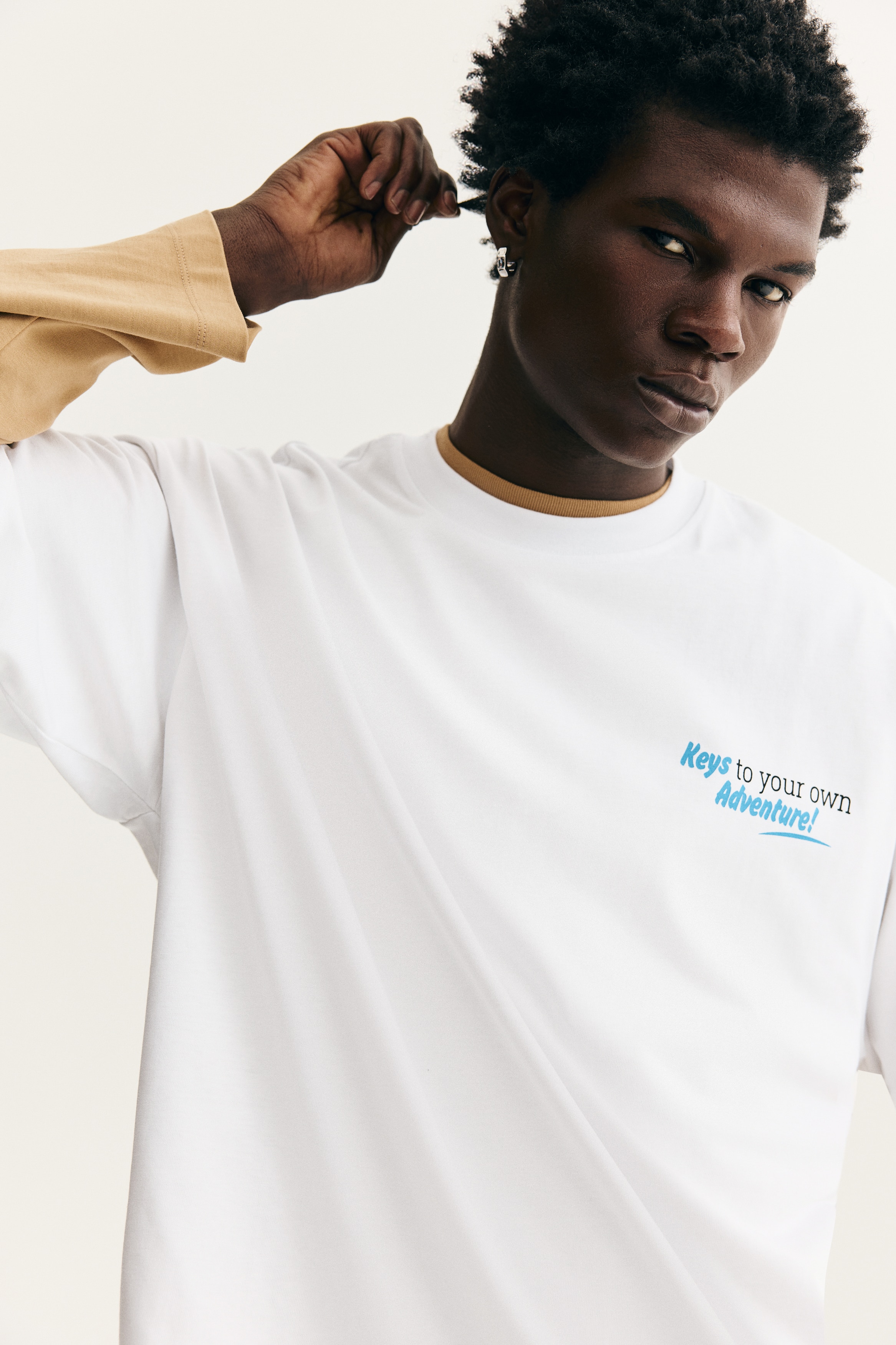 T-shirt con stampa Oversized Fit - Bianco/chiavi/Bianco/Villa Toscana/Nero/Amalfi/Bianco/Ethereal Escape