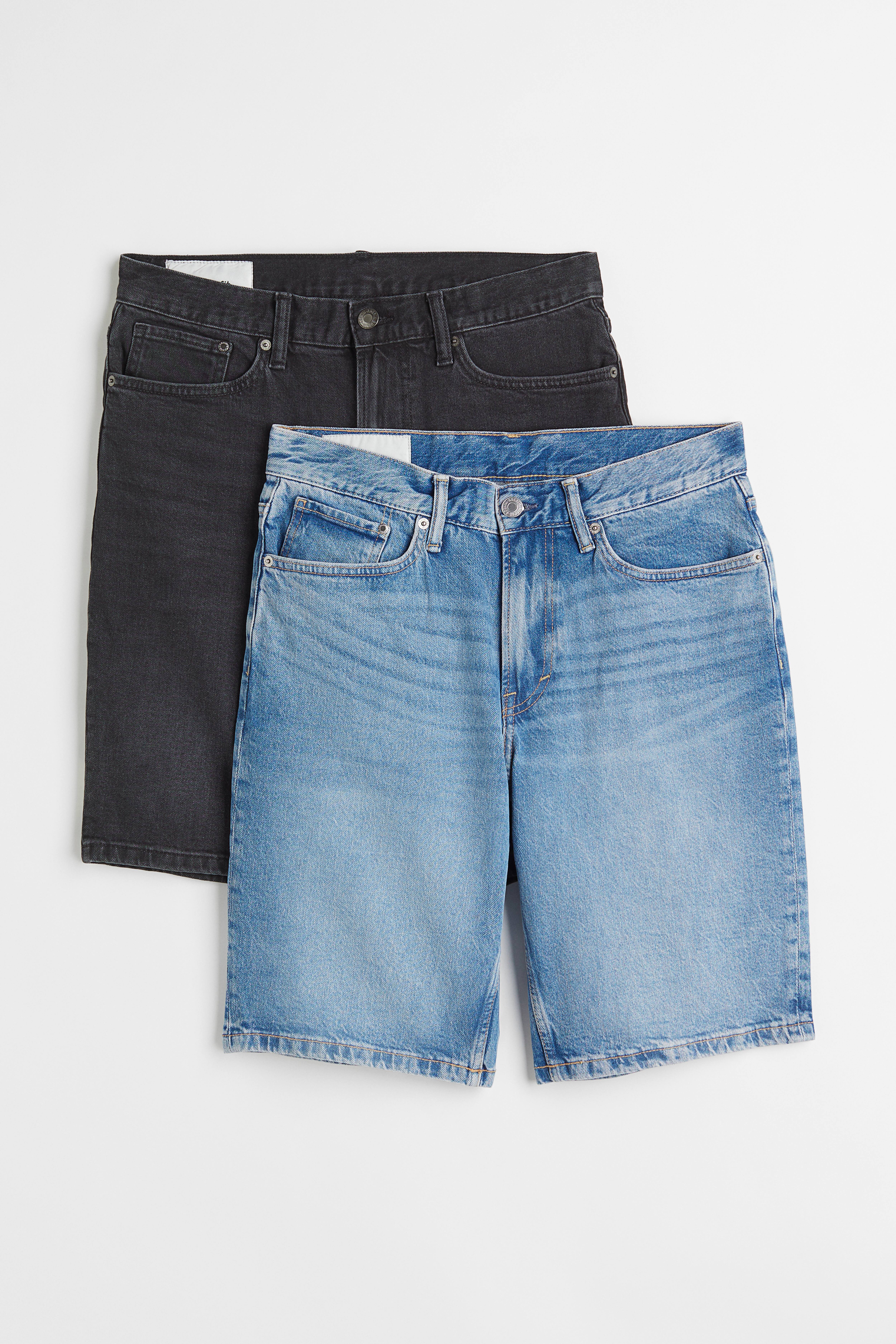 Mens jean shorts h&m best sale