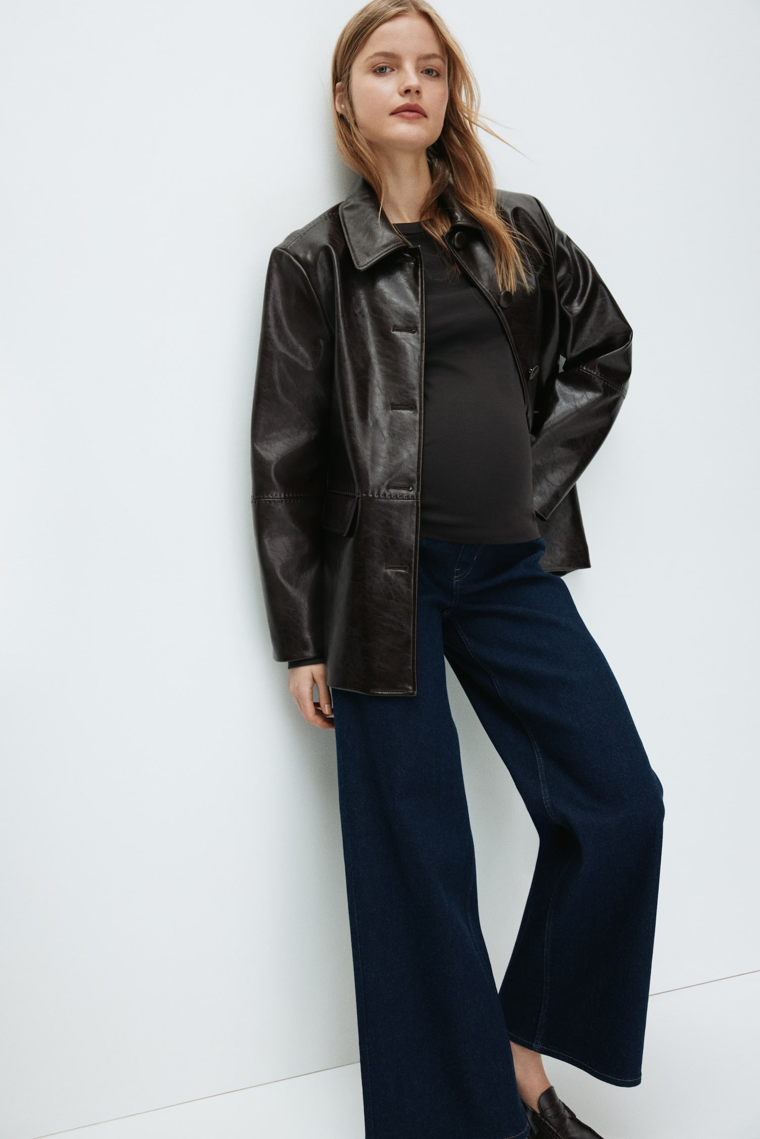 MAMA Superstretch Wide Jeans - Tumma deniminsininen/Vaalea deniminsininen/Deniminsininen - 1