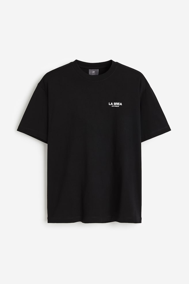 T-shirt con stampa Loose Fit - Nero/La Brea/Bianco/La Brea - 2