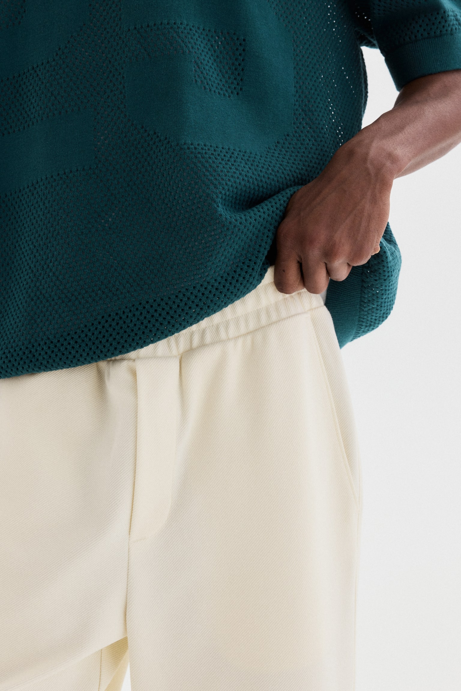 Regular Fit Joggers - Cream/Black/Grey/Light beige - 4