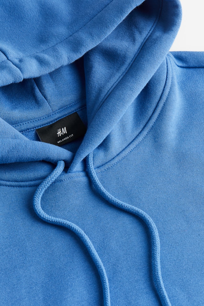 Relaxed Fit Hoodie - Blue/Black/White/Light grey marl/dc/dc/dc/dc/dc/dc/dc/dc/dc/dc/dc - 4