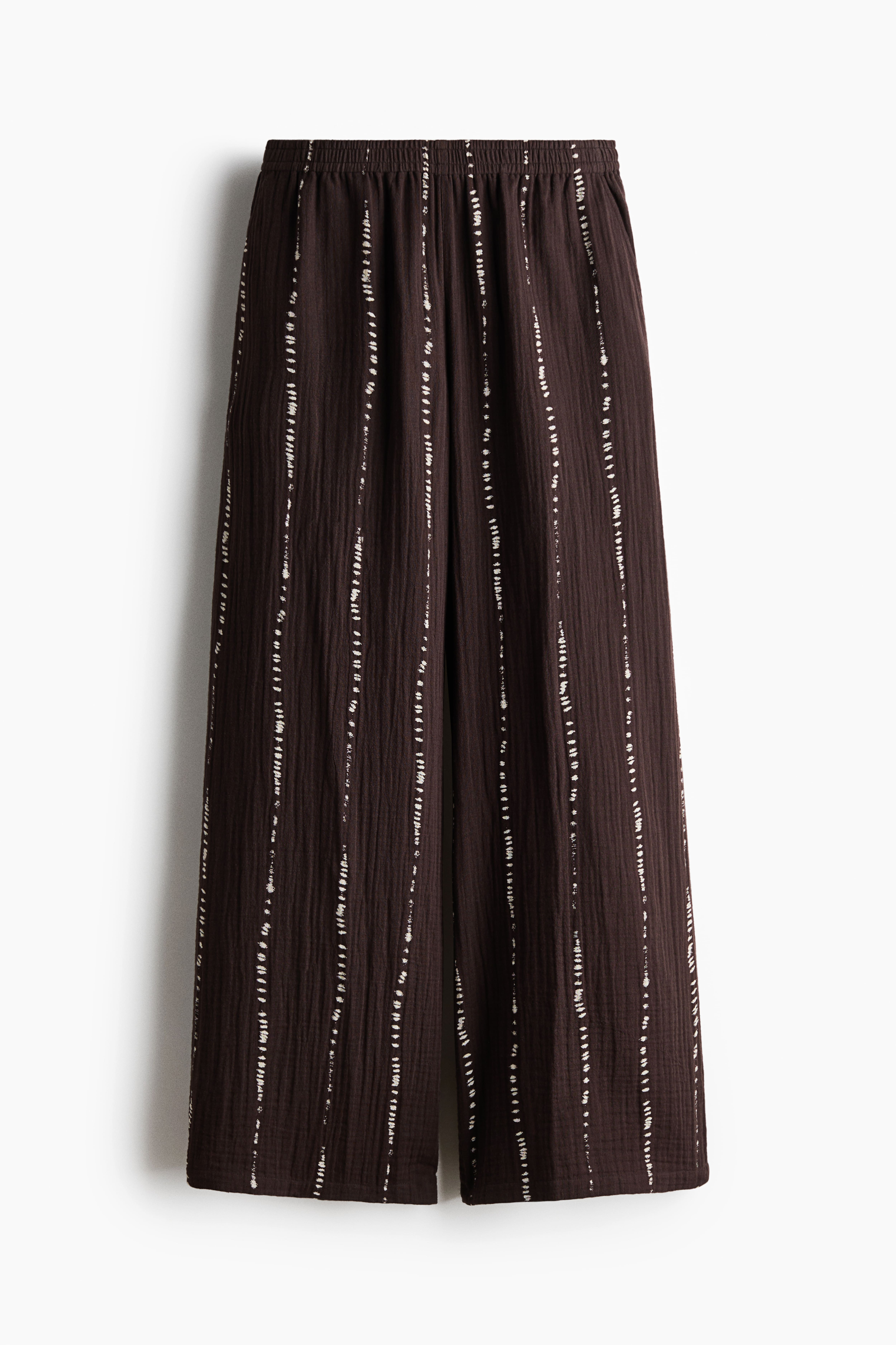 Straight-Leg Muslin Pants