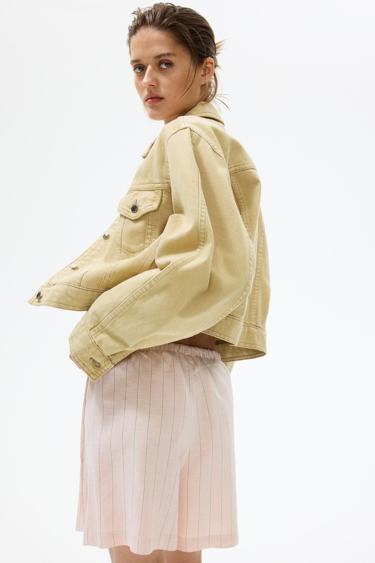 Drawstring-Detail Linen-Blend Shorts - image 3