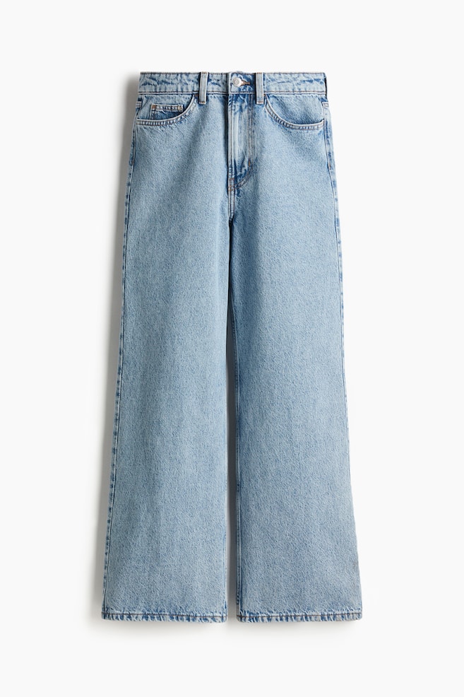 Petite Length Wide Ultra High Jeans - Blu denim pallido - 1