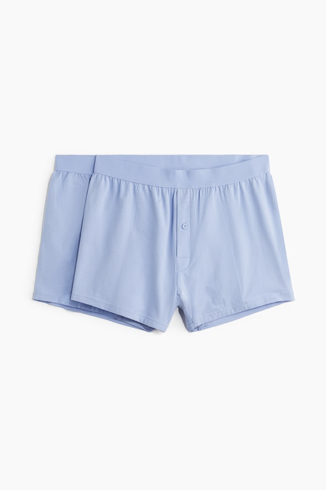 2-pack Boxer Shorts with Lycra® - Light blue/Black - 1