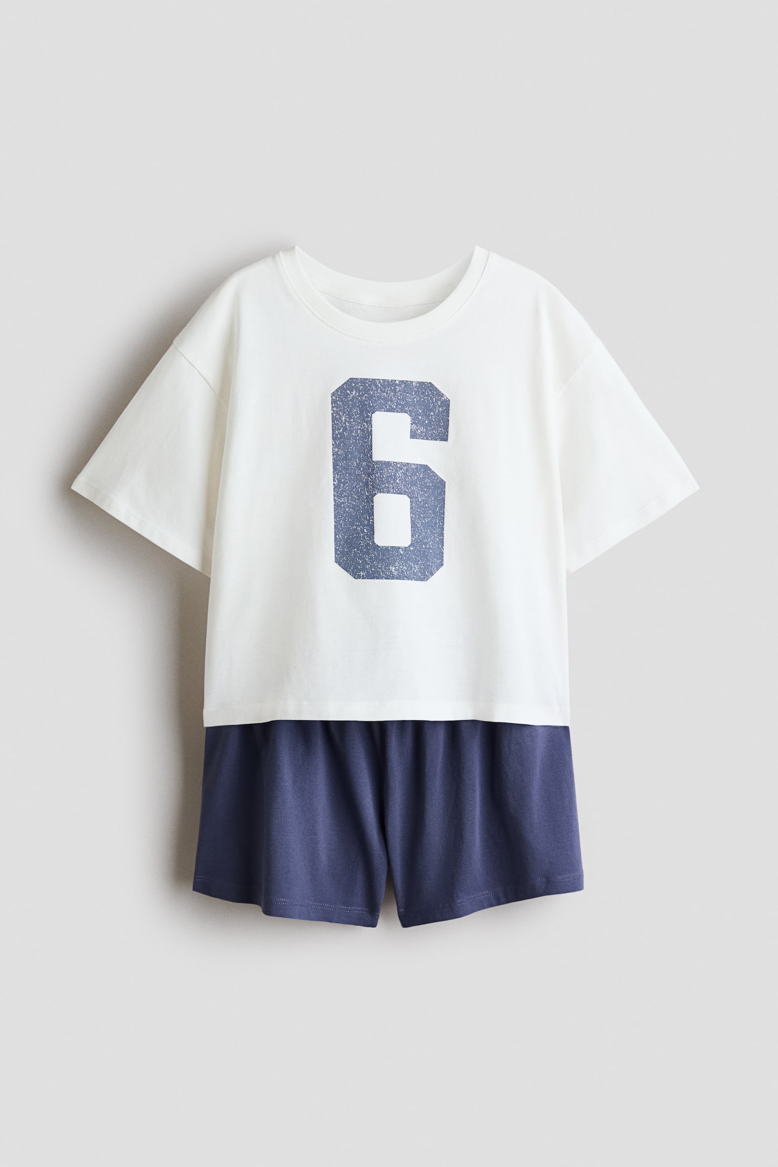 Cotton pyjamas - Dusty blue/6/Pink/Lemons/Light blue/Cherries/White/Gingham check/Light grey marl/Comfy/Cream/Floral/Light blue/Floral/White/Strawberries/Pink/Love - 1