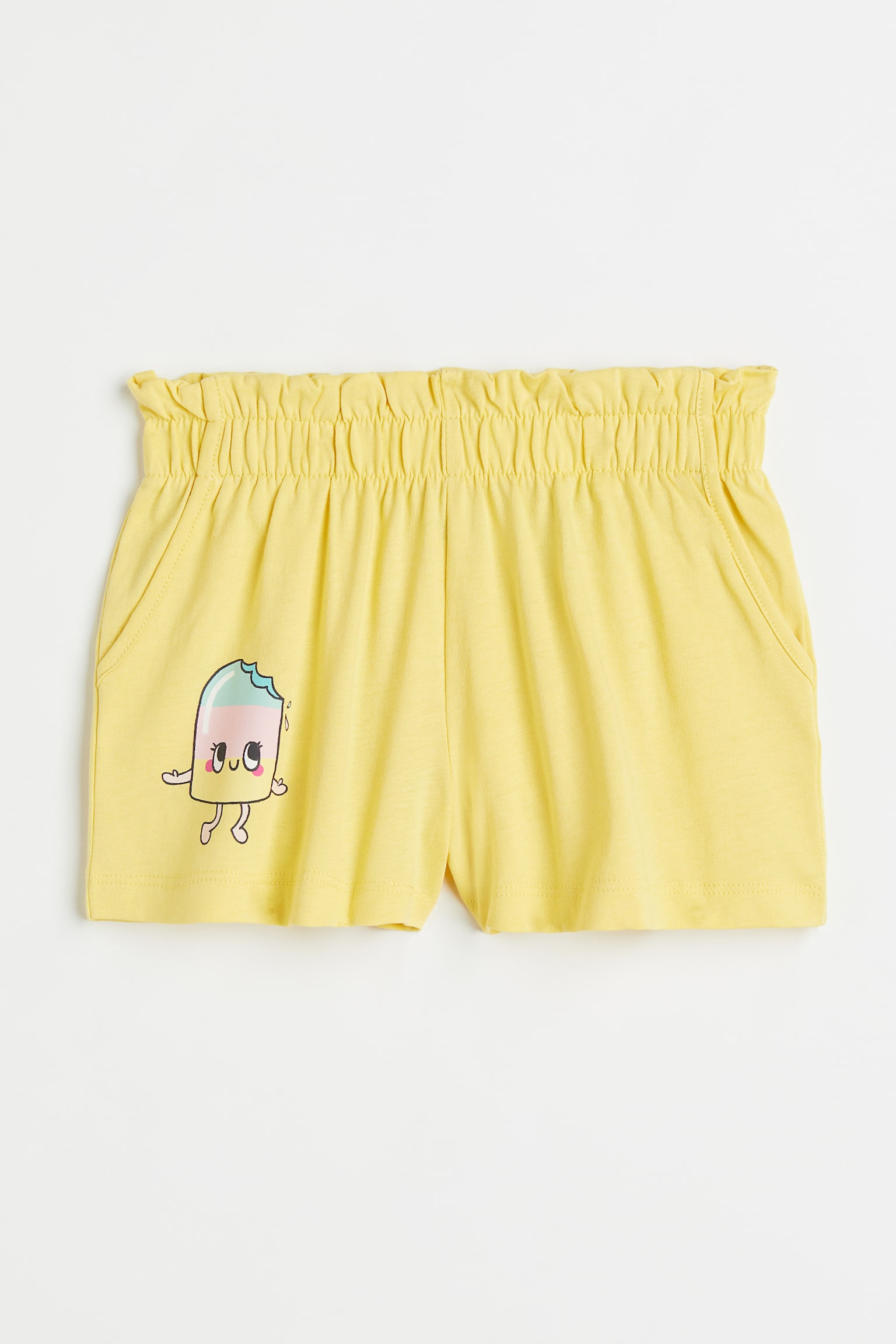 Cotton jersey shorts - Yellow/Ice lolly/Orange/Unicorns