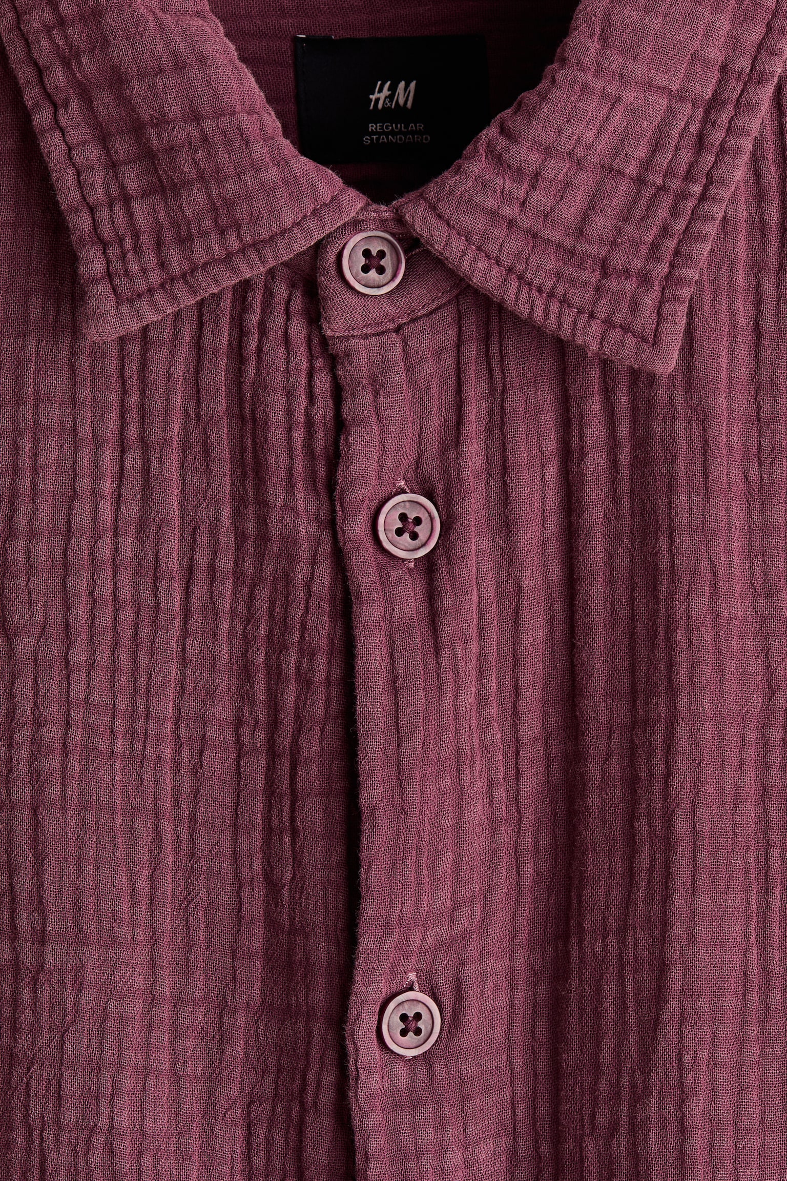 Camisa em musselina de algodão Regular Fit - 6
