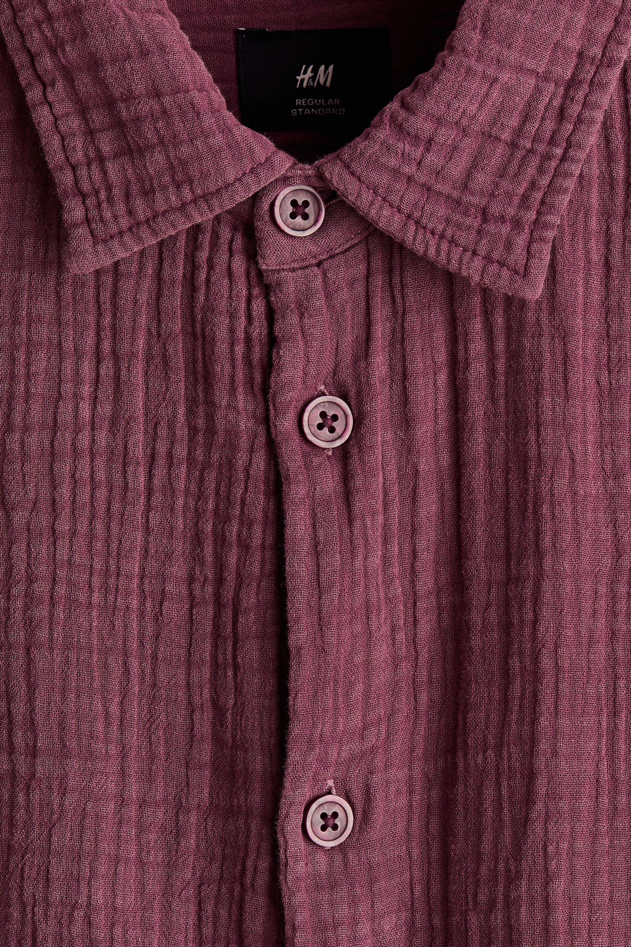 Chemise classique en mousseline de coton