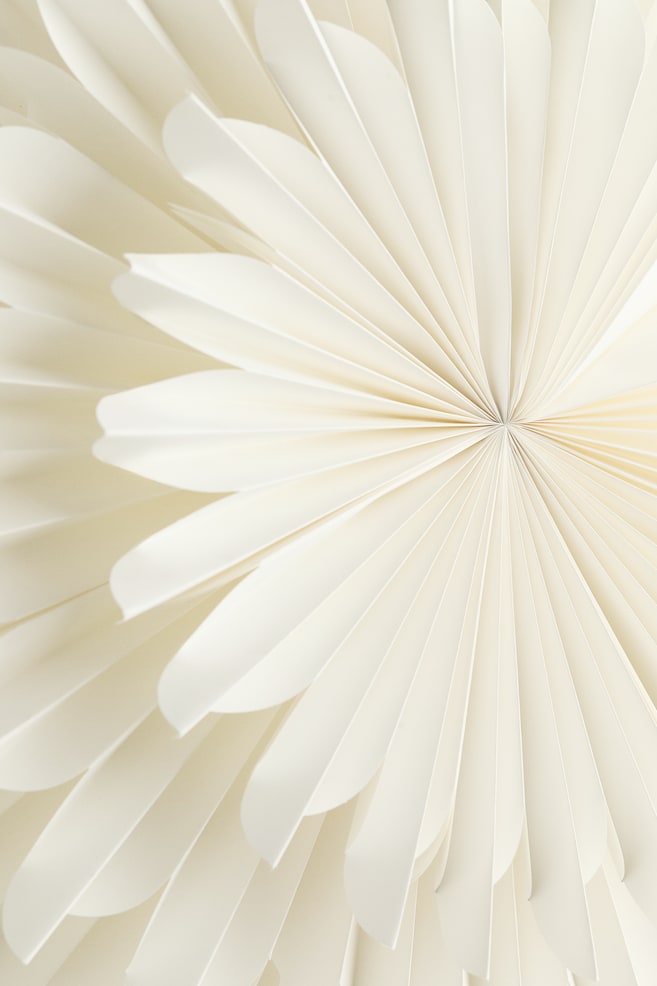 Paper star lampshade - White - 2